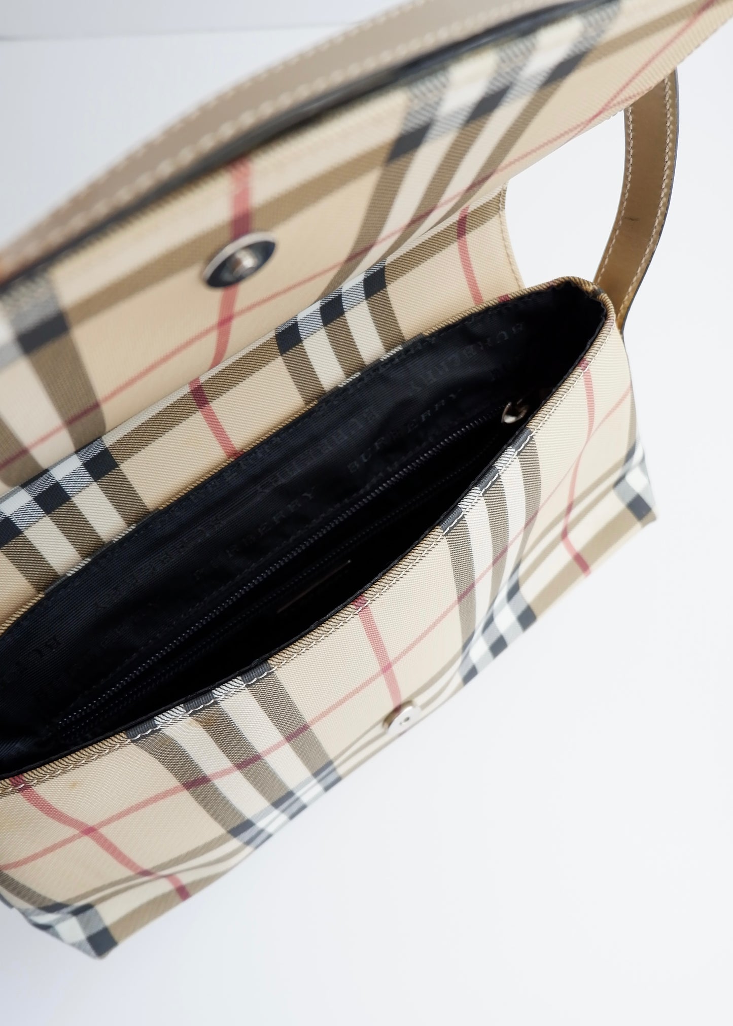 Authentic Preowned Vintage Burberry Nova Check Shoulder Bag