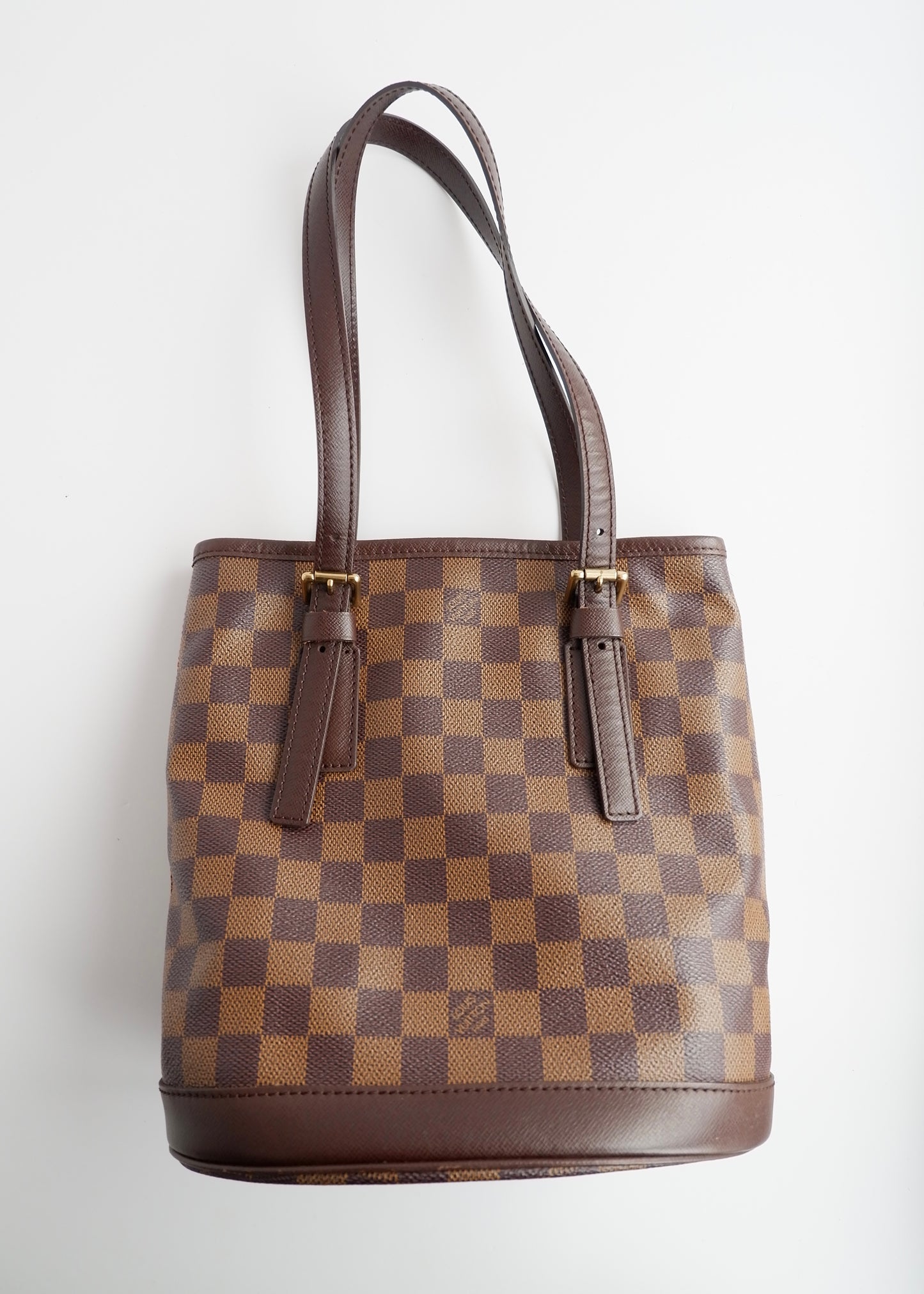 Authentic Preowned Louis Vuitton Damier Ebene Marais Bucket Bag