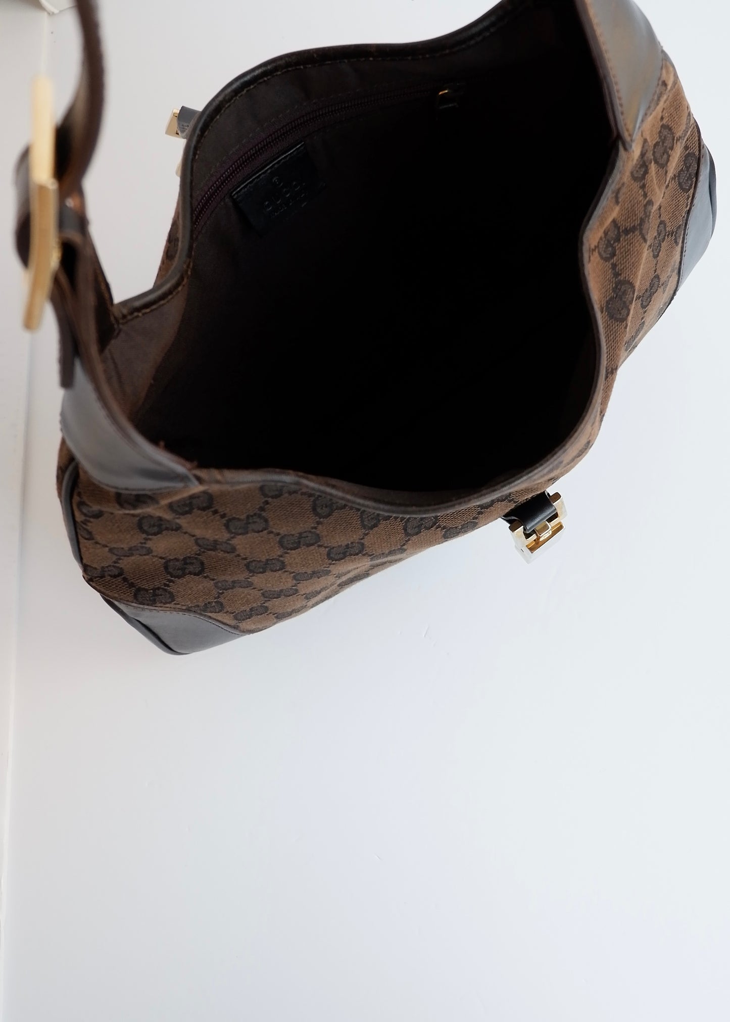 Authentic Preowned Gucci Brown GG Canvas Jackie Bag