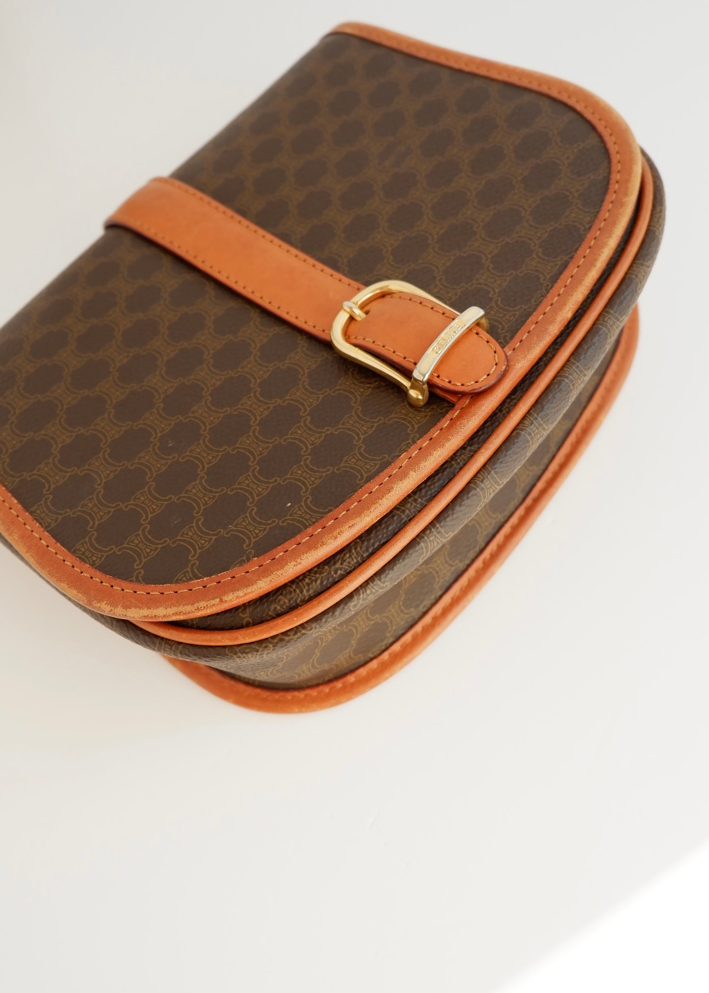 Authentic Preowned Vintage Celine Macadam Crossbody Bag