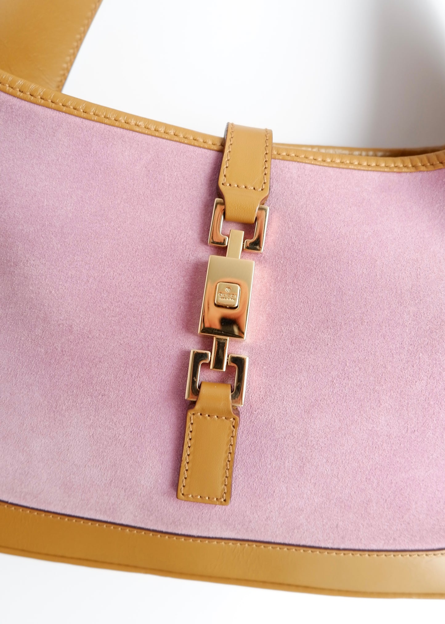 Authentic Preowned Gucci Purple/Tan Suede/Leather Jackie Shoulder Bag