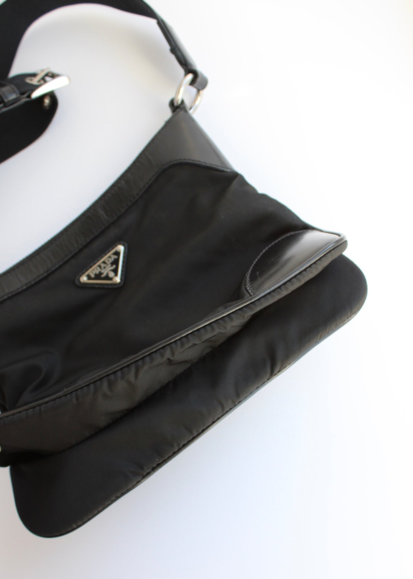 Authentic Preowned Prada Black Nylon/Leather Crossbody Bag