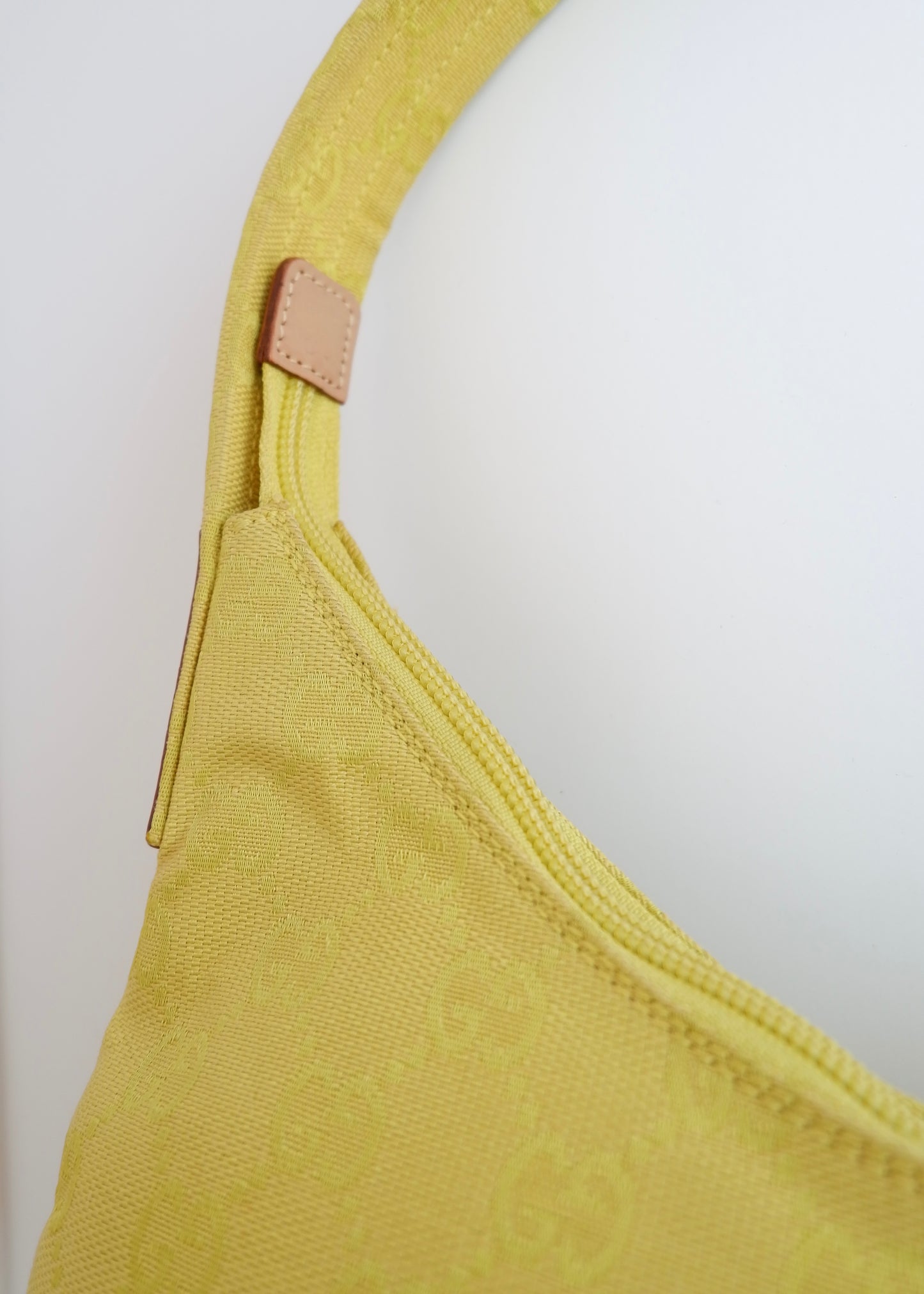 Authentic Preowned Gucci GG Canvas Neon Green Shoulder Bag