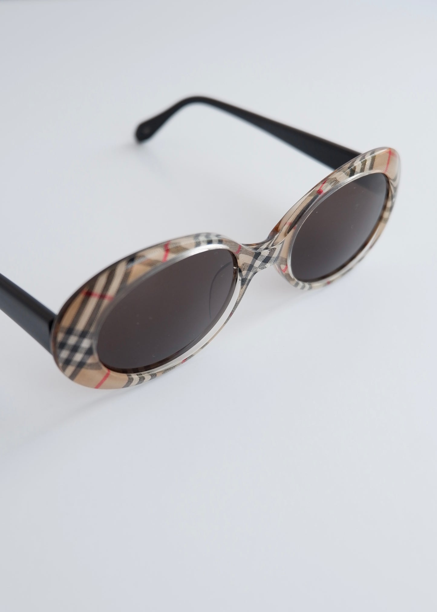 Authentic Preowned Vintage Burberrys of London Check Print Sunglasses