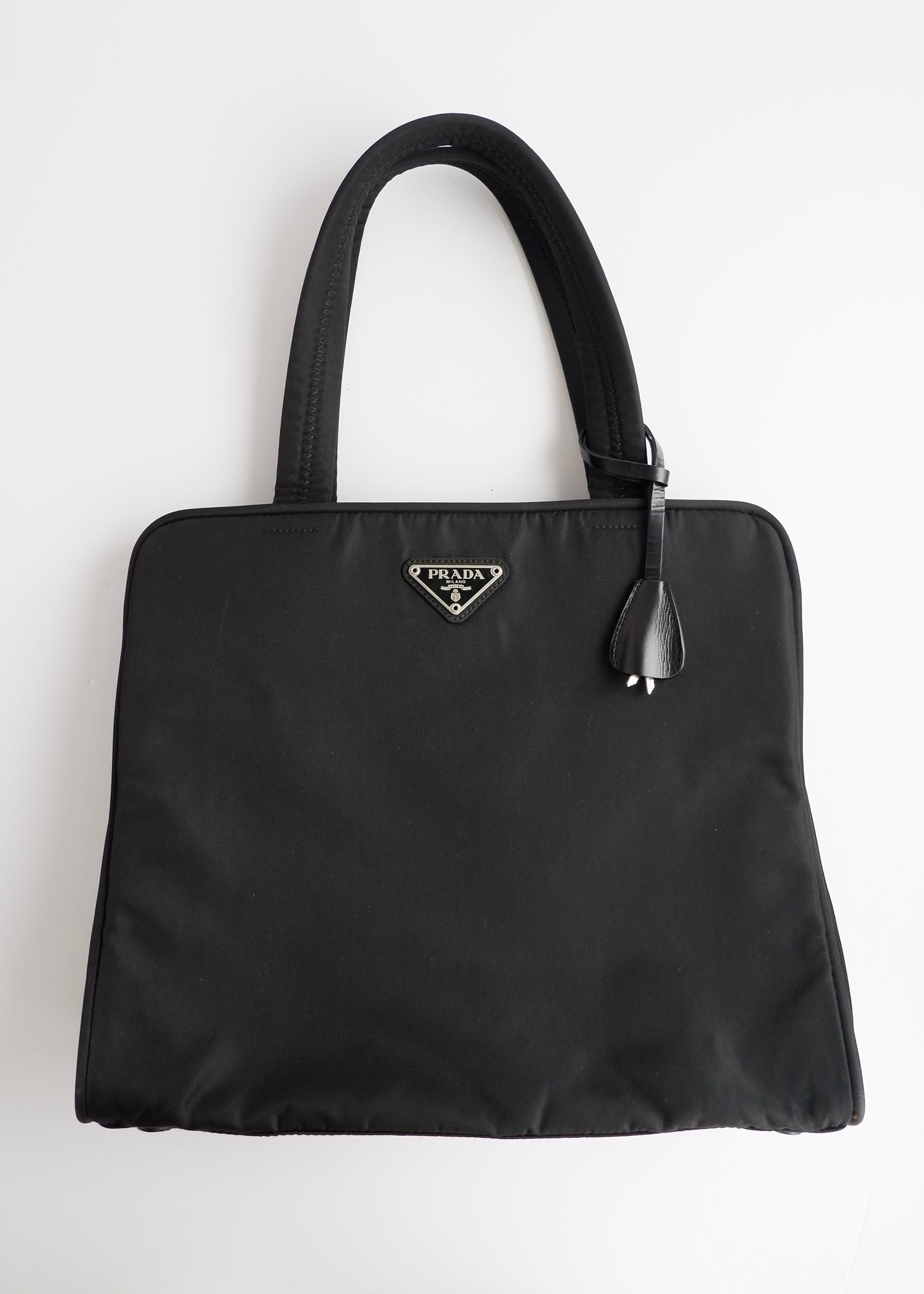 Authentic Preowned Prada Black Nylon Top Handle/ Tote Bag