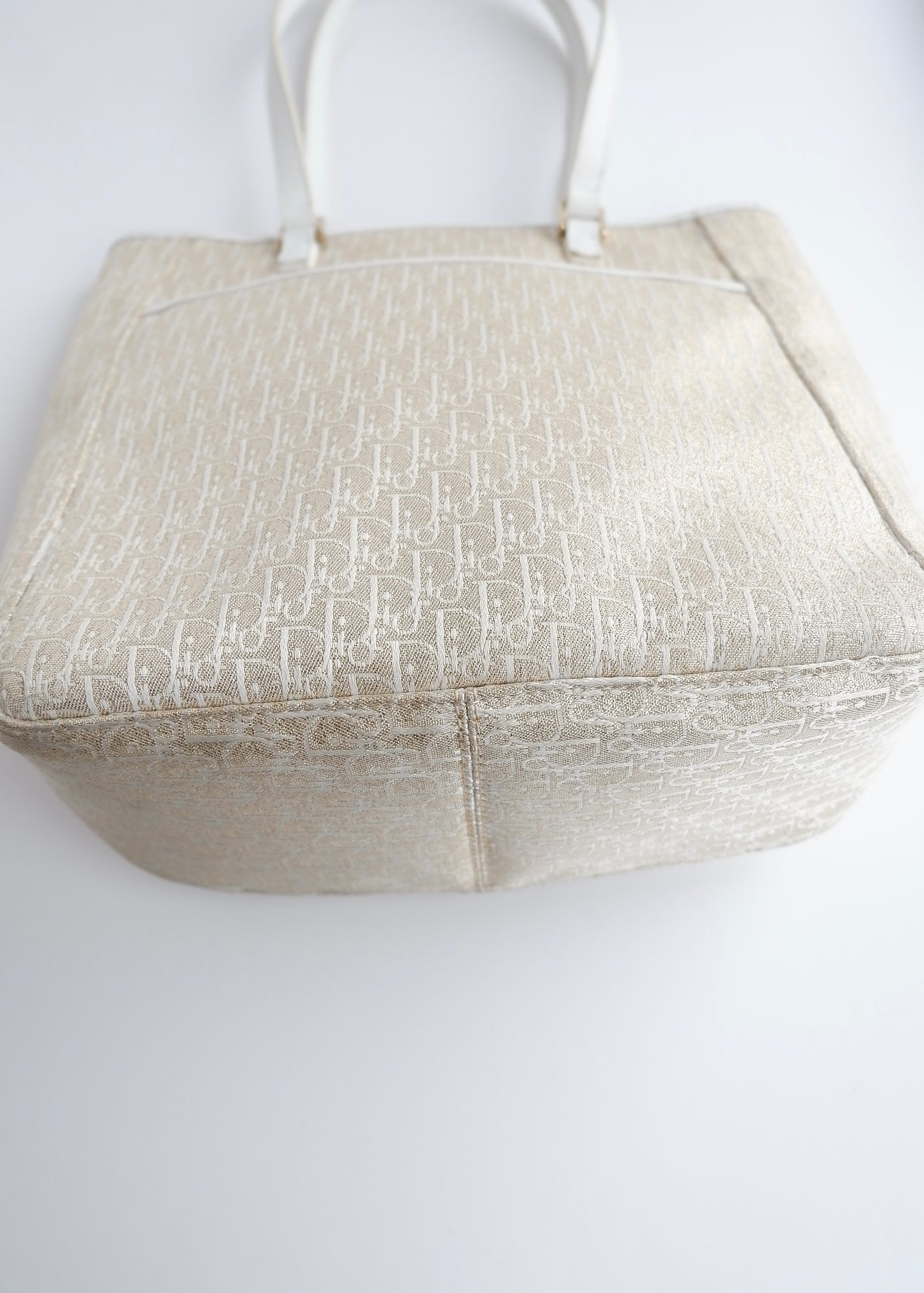 Authentic Preowned Dior Champagne Sparkle Trotter Tote Bag