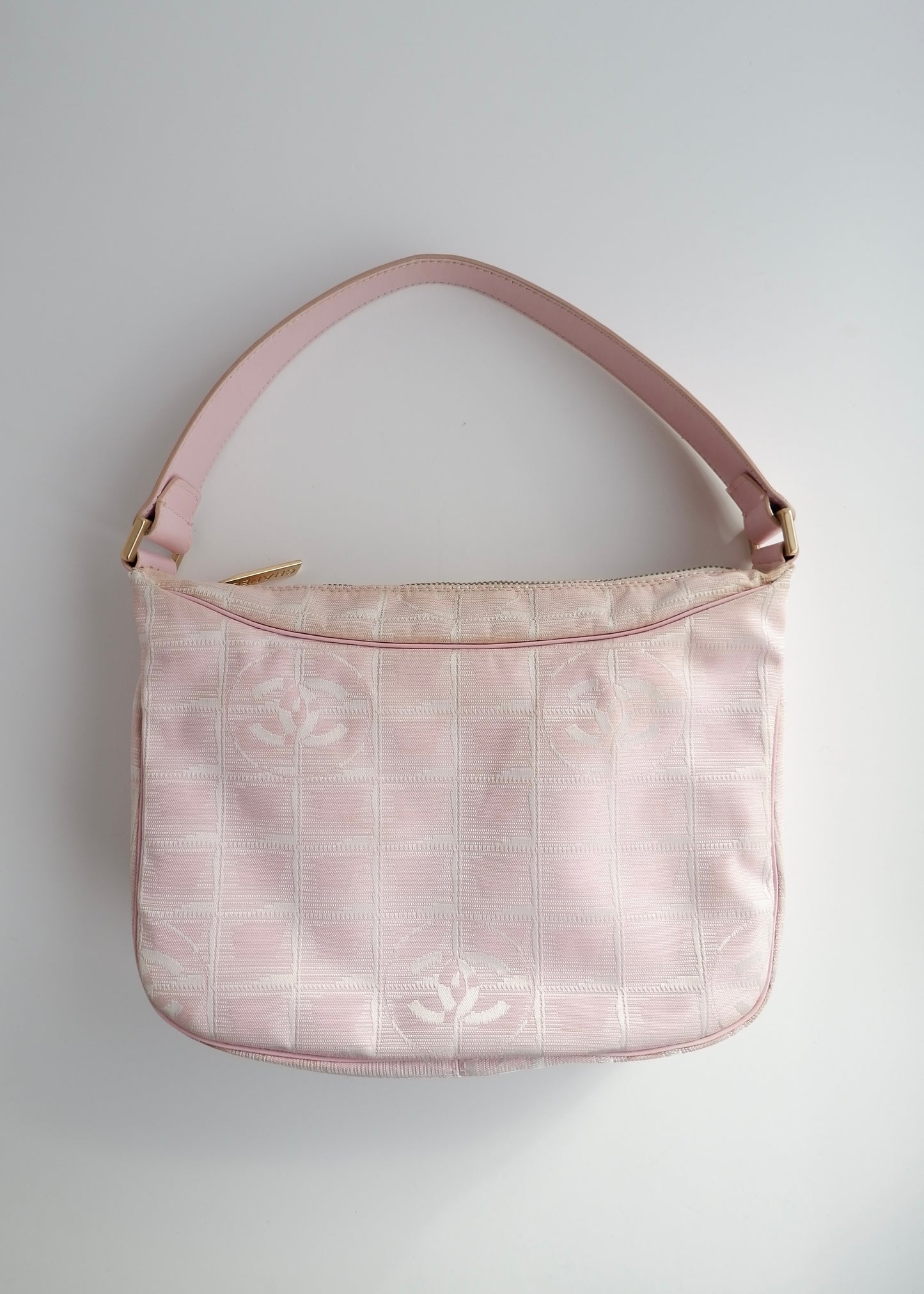 Authentic Preowned Chanel Pink Travel Line Shoulder Bag