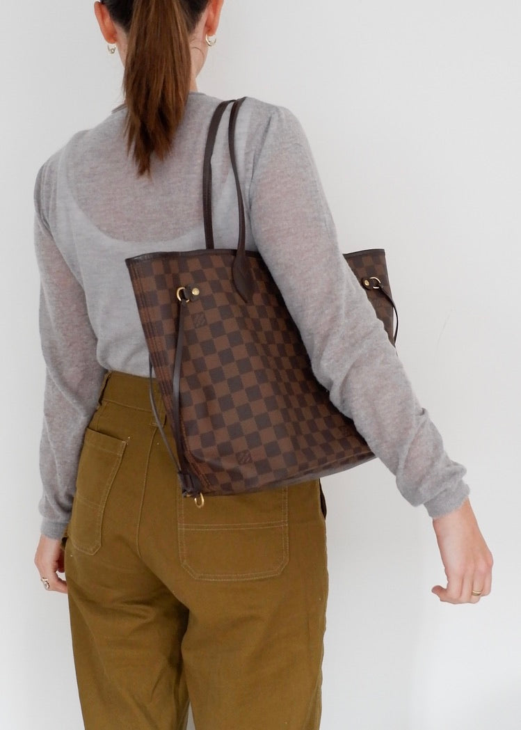 Authentic Preowned Louis Vuitton Damier Ebene Neverfull MM