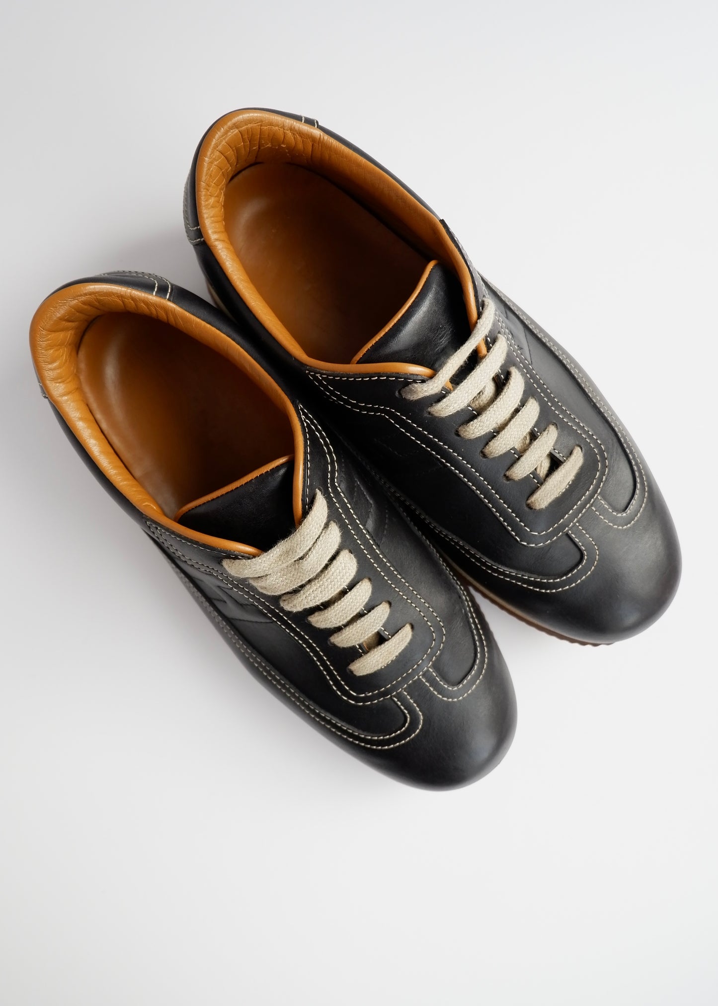 Authentic Preowned Hermes Black Leather H Quick Sneakers - 40