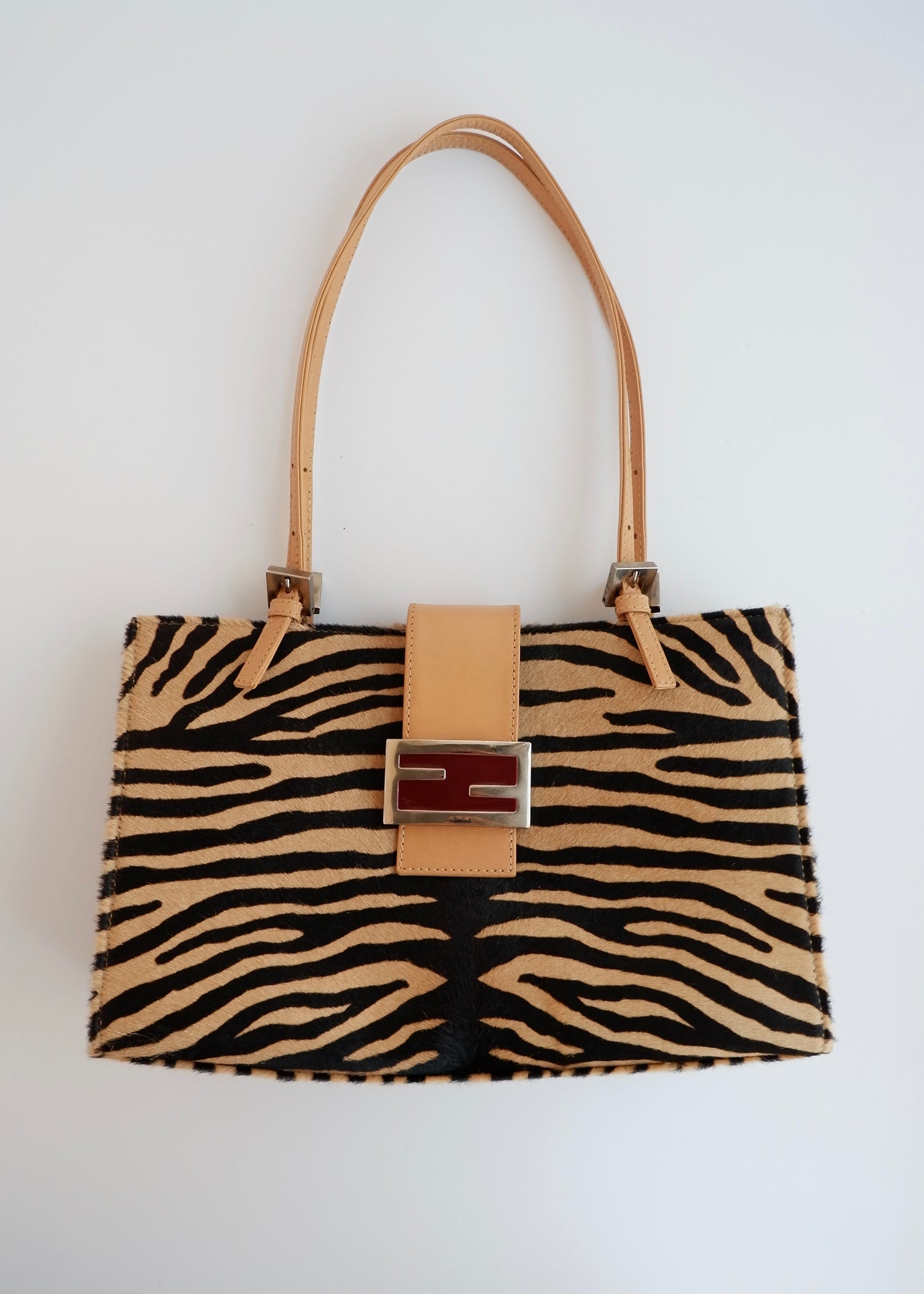 Authentic Preowned Fendi Zebra Print Shoulder Bag