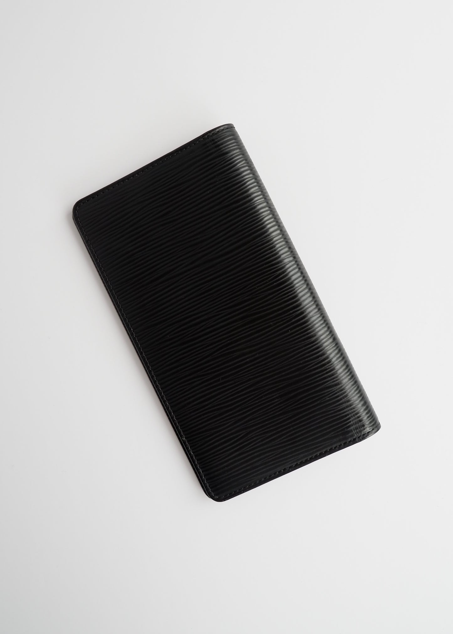 Authentic Preowned Louis Vuitton Black Epi Leather Bi Fold Card Holder