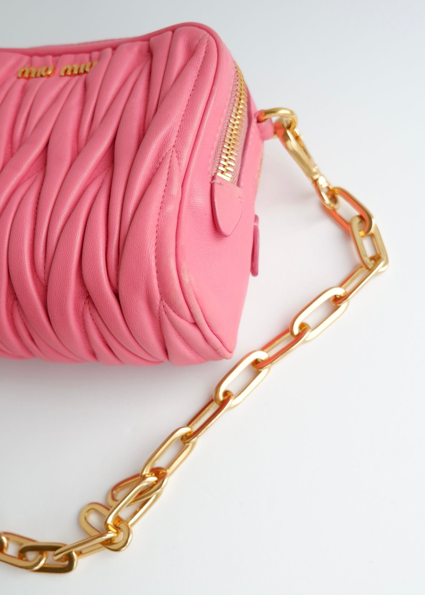 Authentic Preowned Miu Miu Pink Leather Crossbody