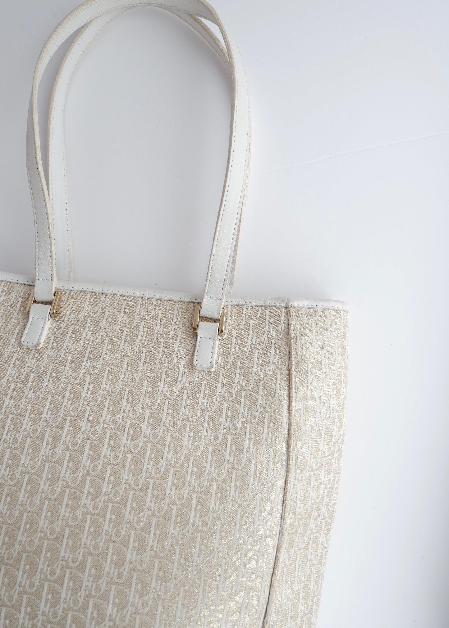 Authentic Preowned Dior Champagne Sparkle Trotter Tote Bag