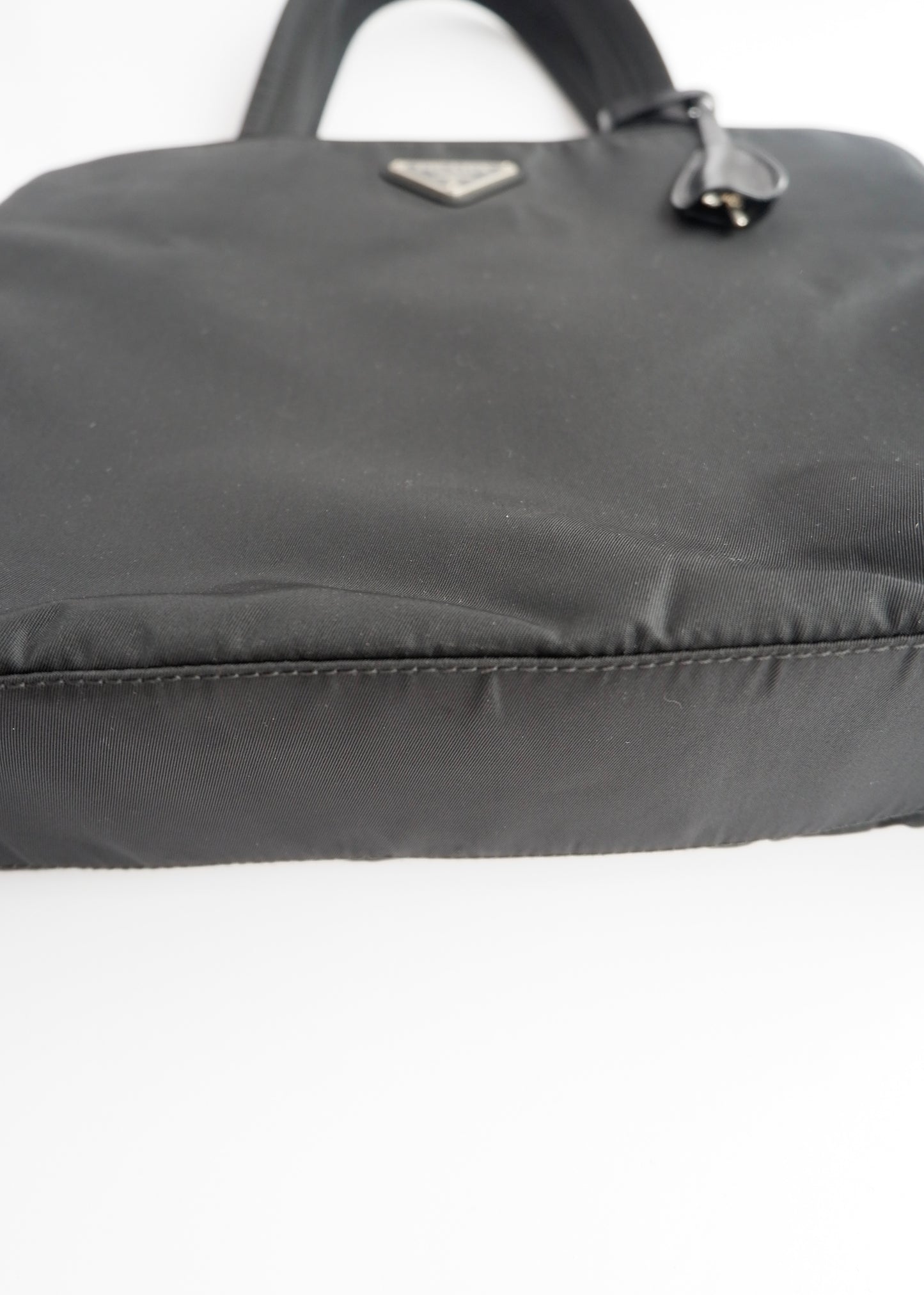Authentic Preowned Prada Black Nylon Top Handle/ Tote Bag