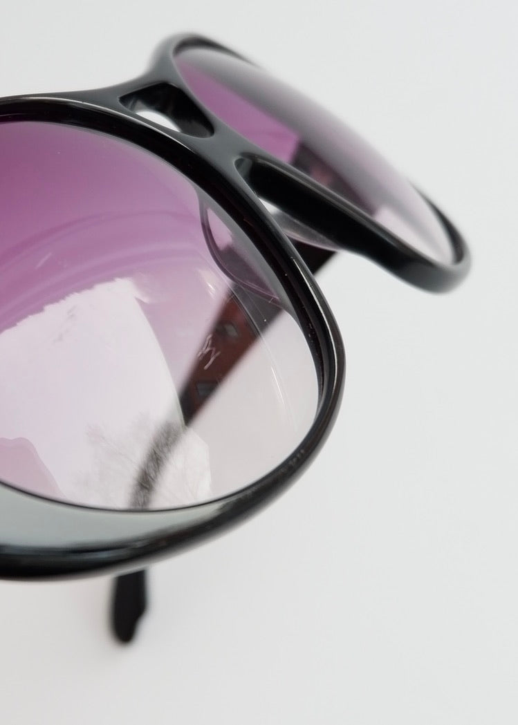 Authentic Preowned Miu Miu Black/Purple Frame Oversized Sunglasses