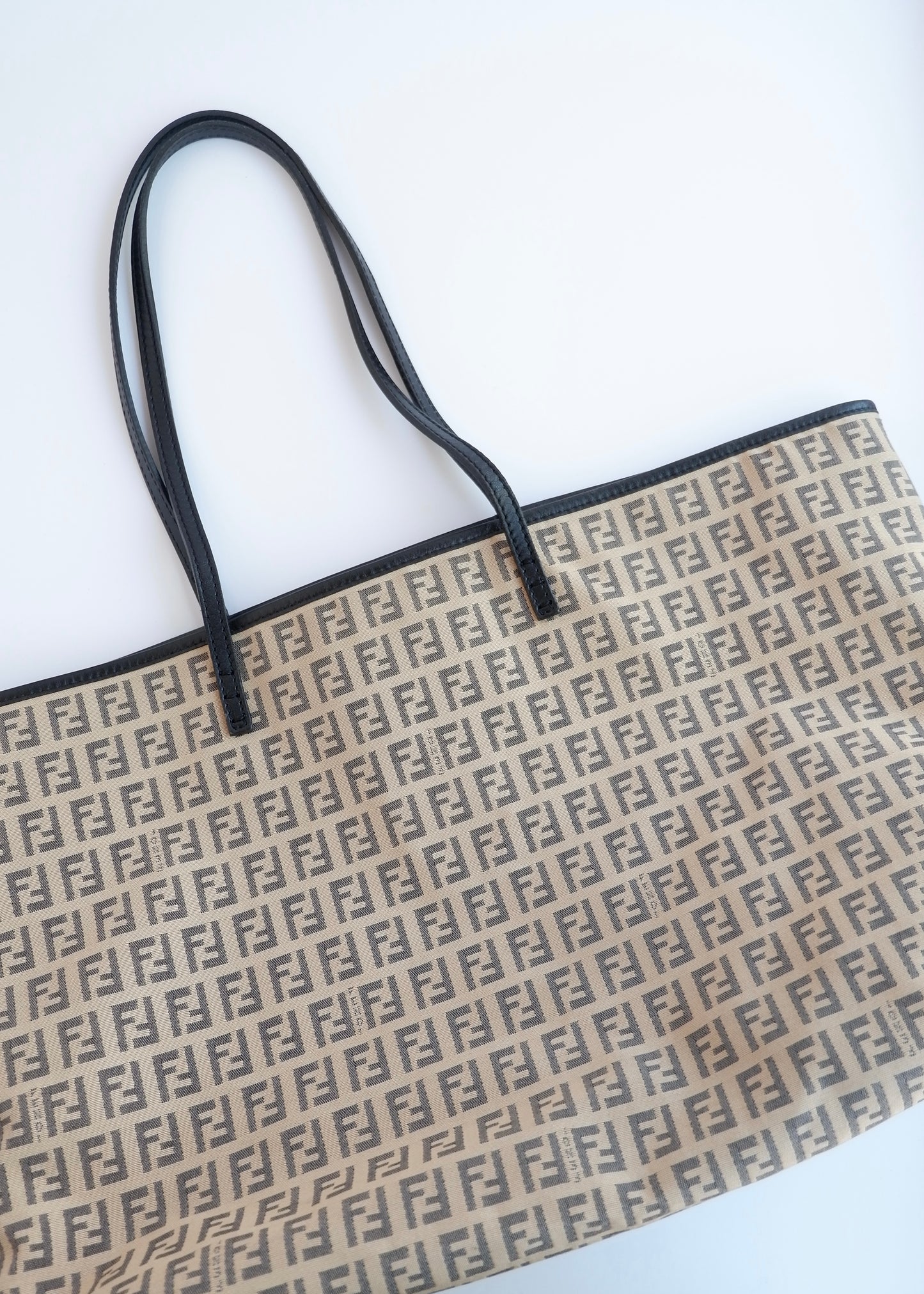 Authentic Preowned Fendi Black Zucchino Tote Bag