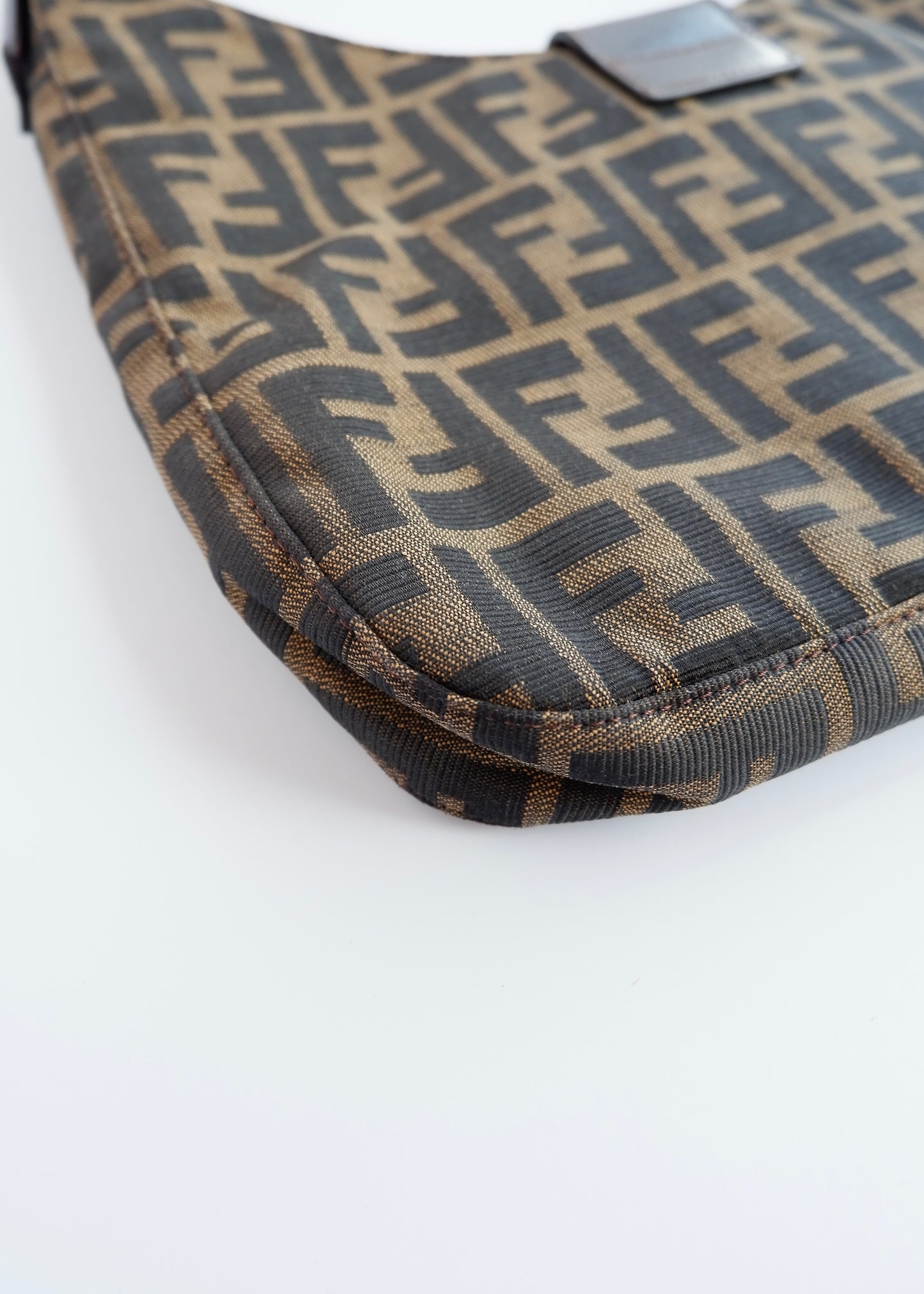 Authentic Preowned Fendi Brown Zucca Shoulder Bag