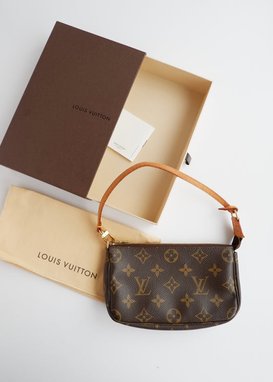 Authentic Preowned Louis Vuitton Monogram Mini Pochette Accessories