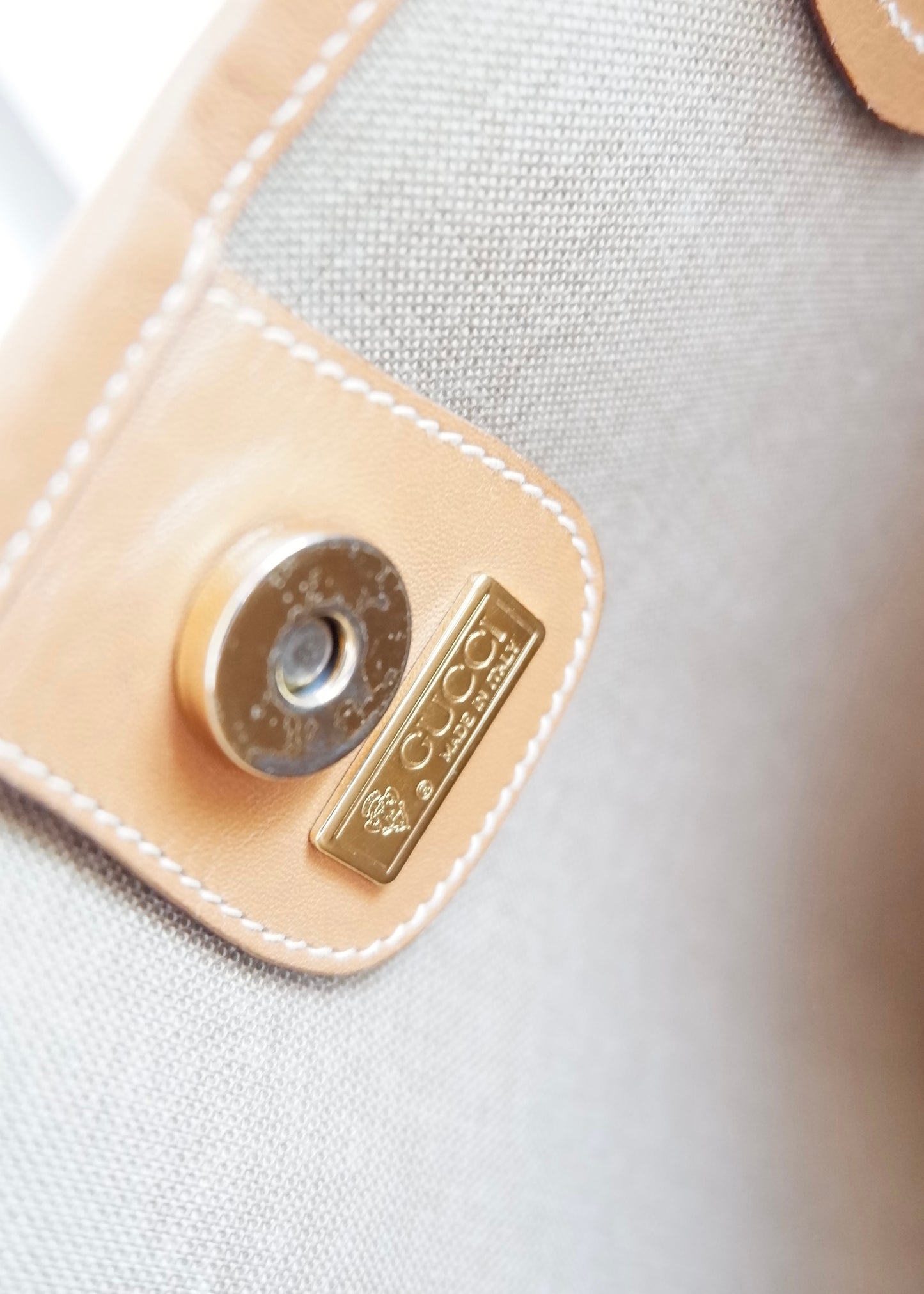 Authentic Preowned Vintage Gucci GG Print Tote Bag