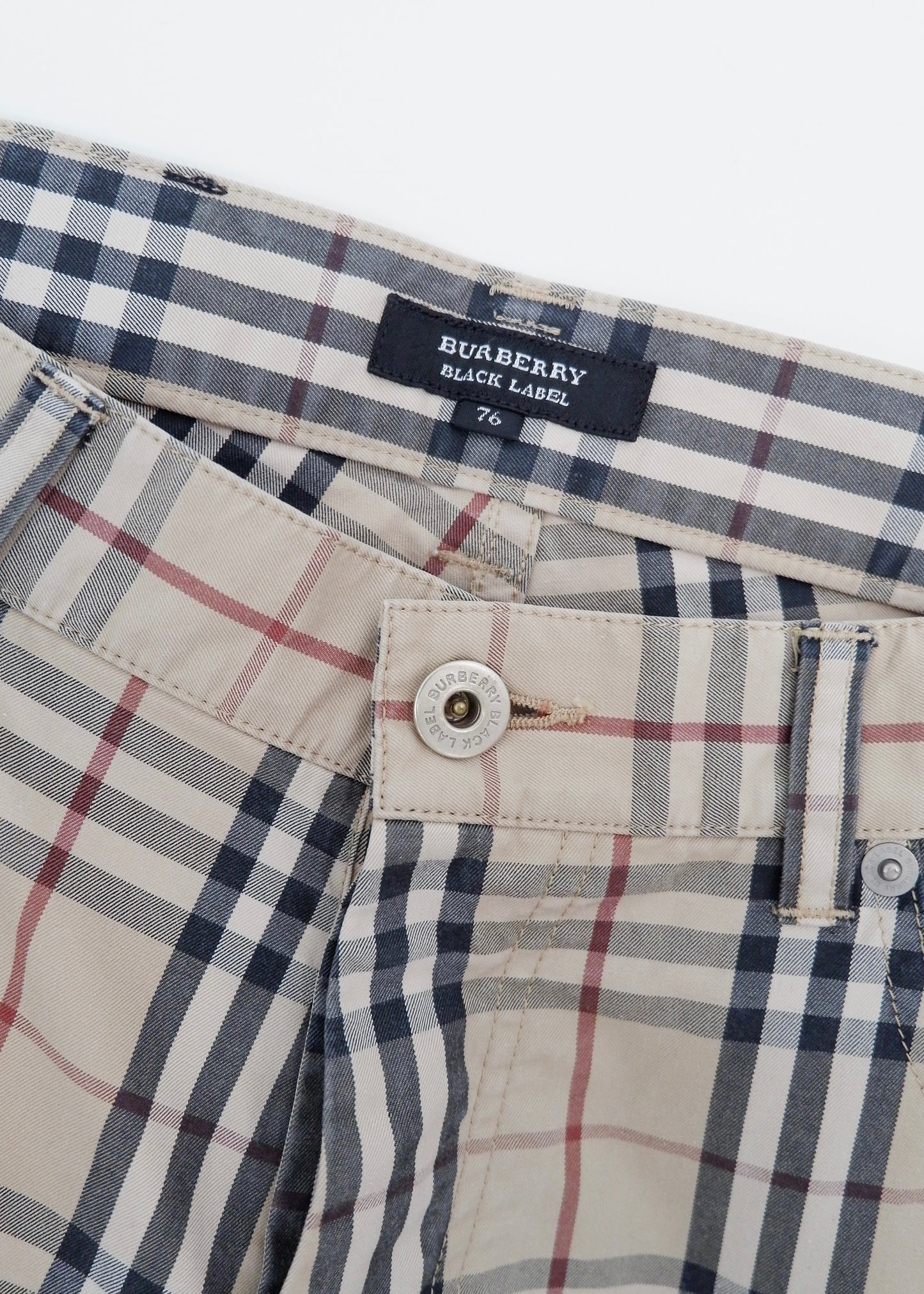 Authentic Preowned Burberry Beige Check Pants - 76 (s)