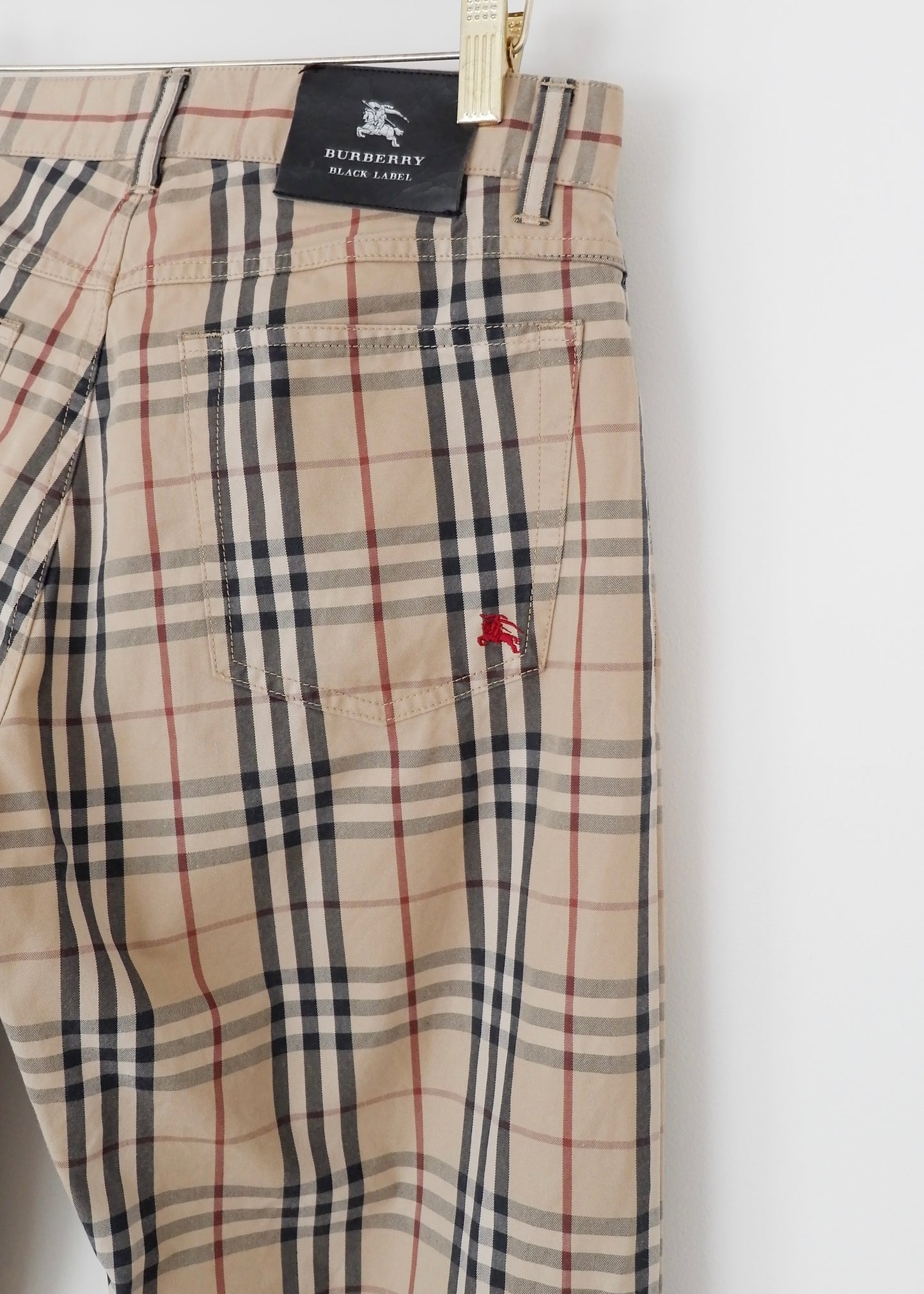 Authentic Preowned Burberry Beige Check Pants - 76 (s)