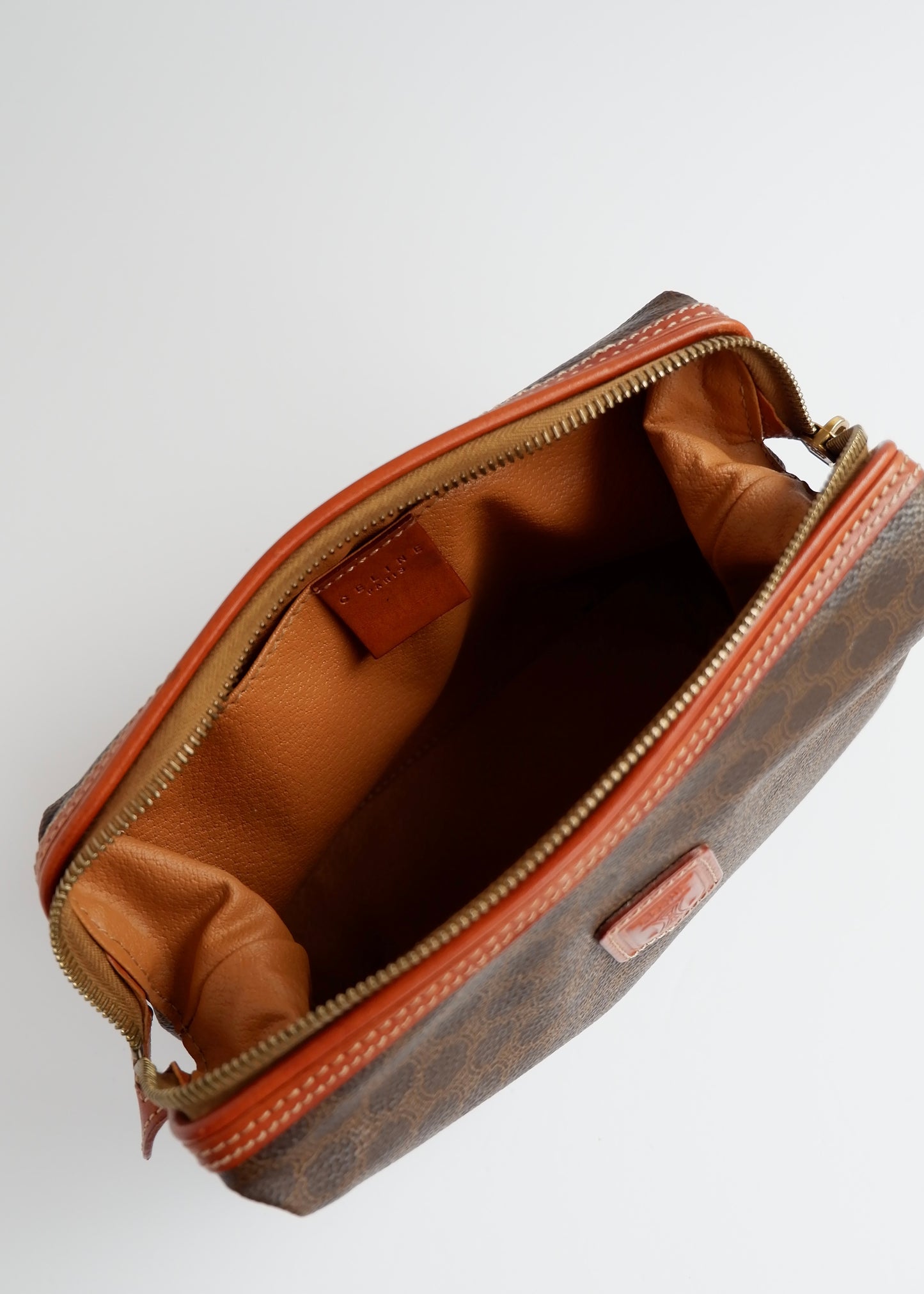 Authentic Preowned Vintage Celine Brown Macadam Clutch