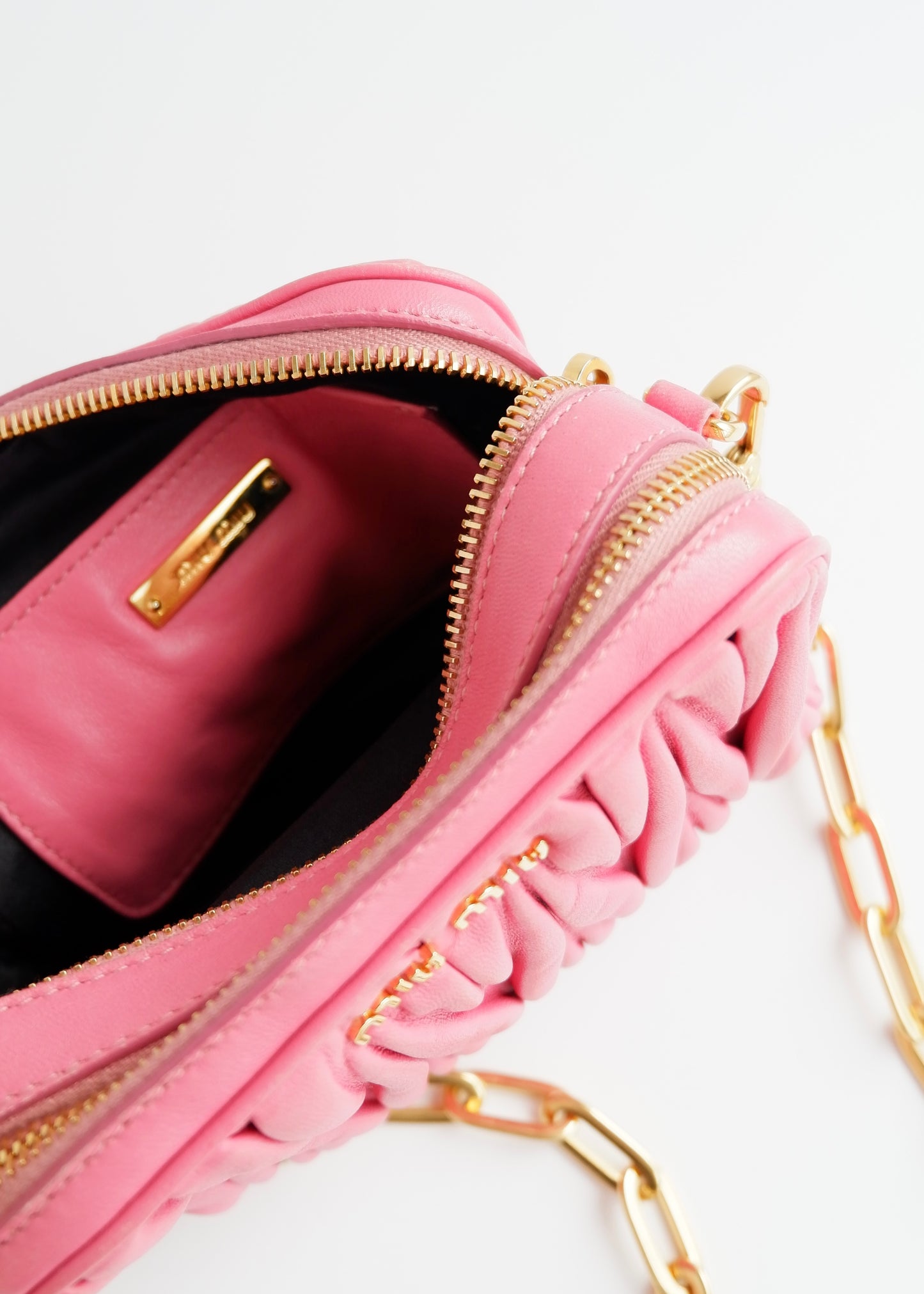 Authentic Preowned Miu Miu Pink Leather Crossbody