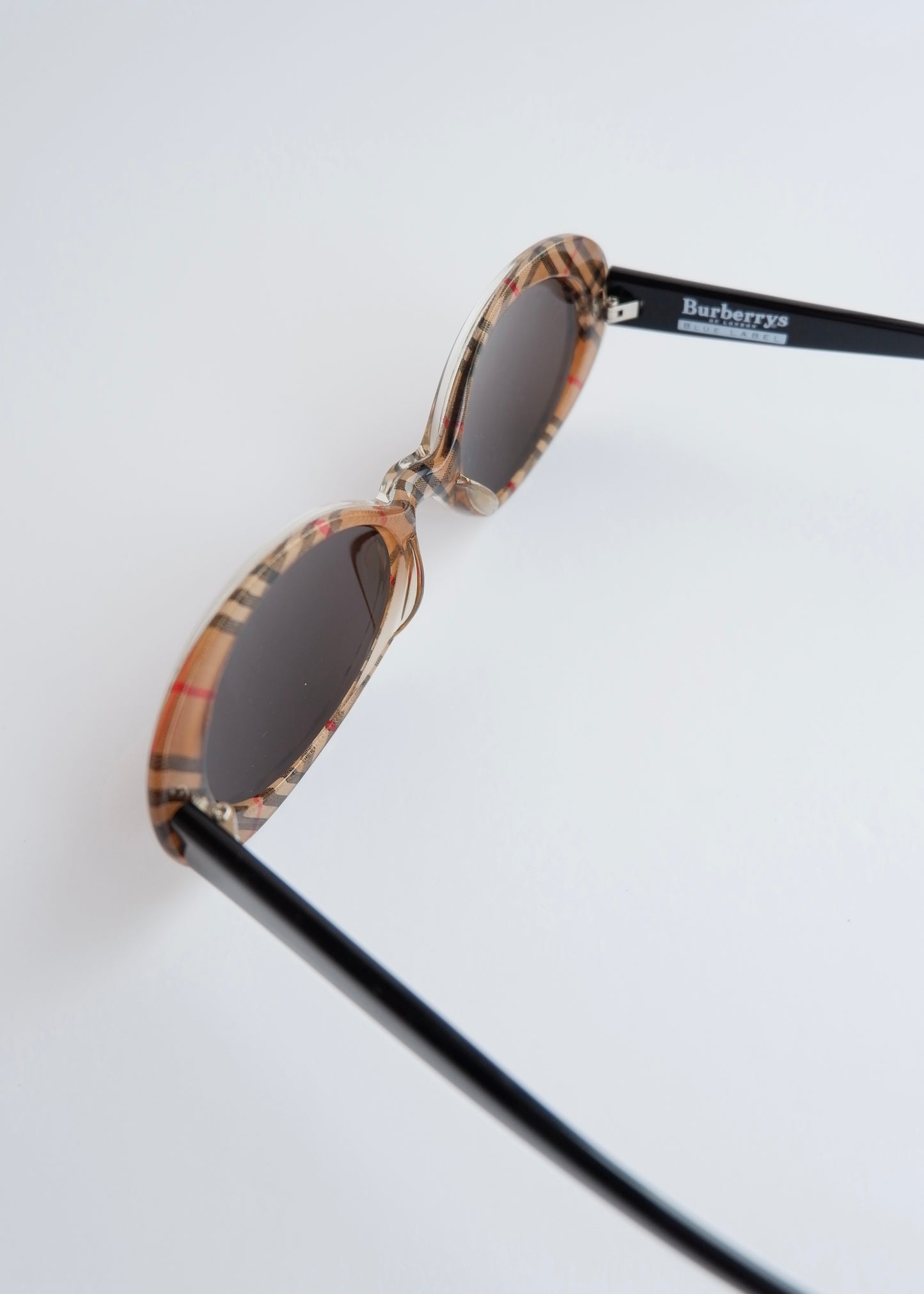 Authentic Preowned Vintage Burberrys of London Check Print Sunglasses