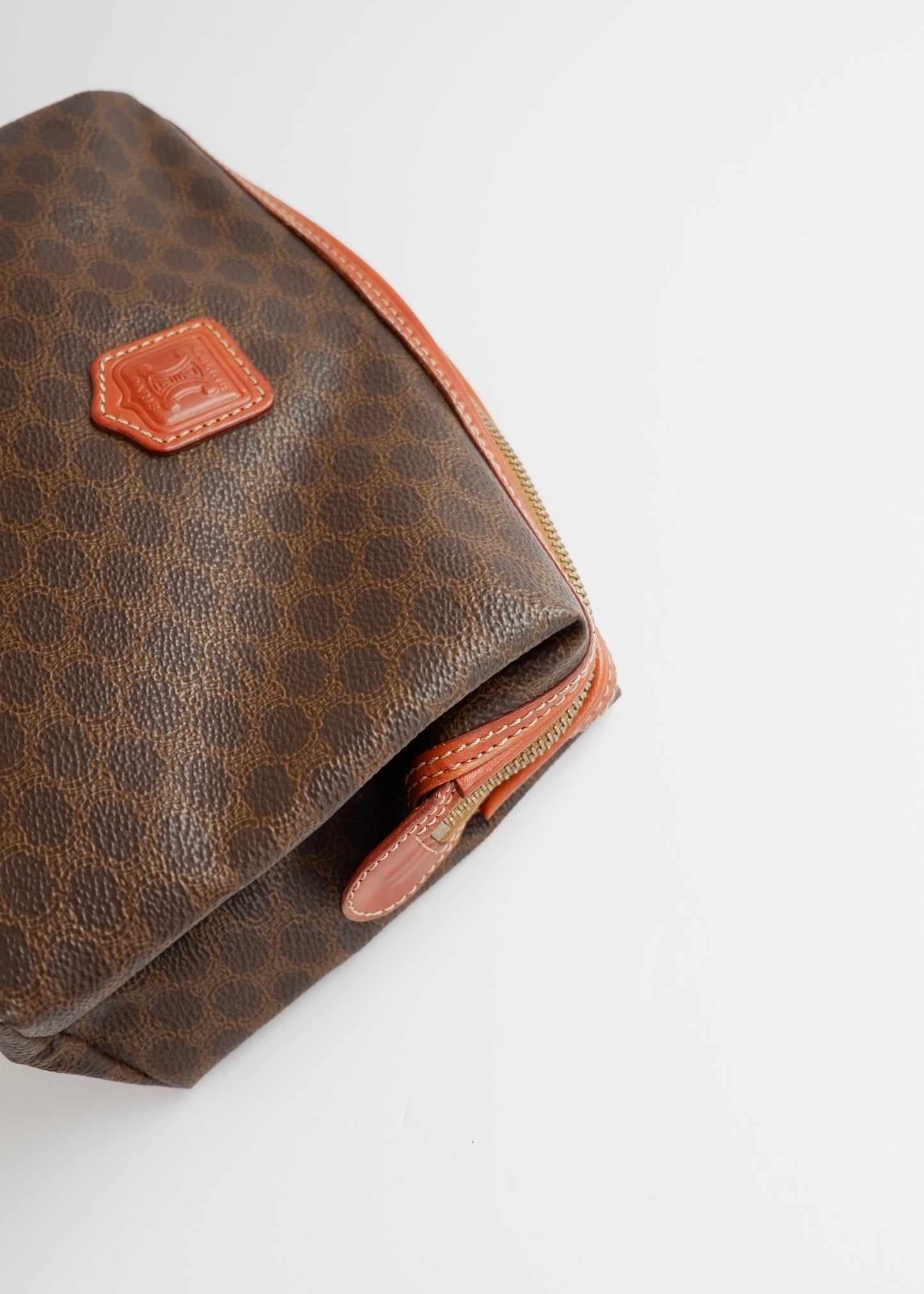 Authentic Preowned Vintage Celine Brown Macadam Clutch