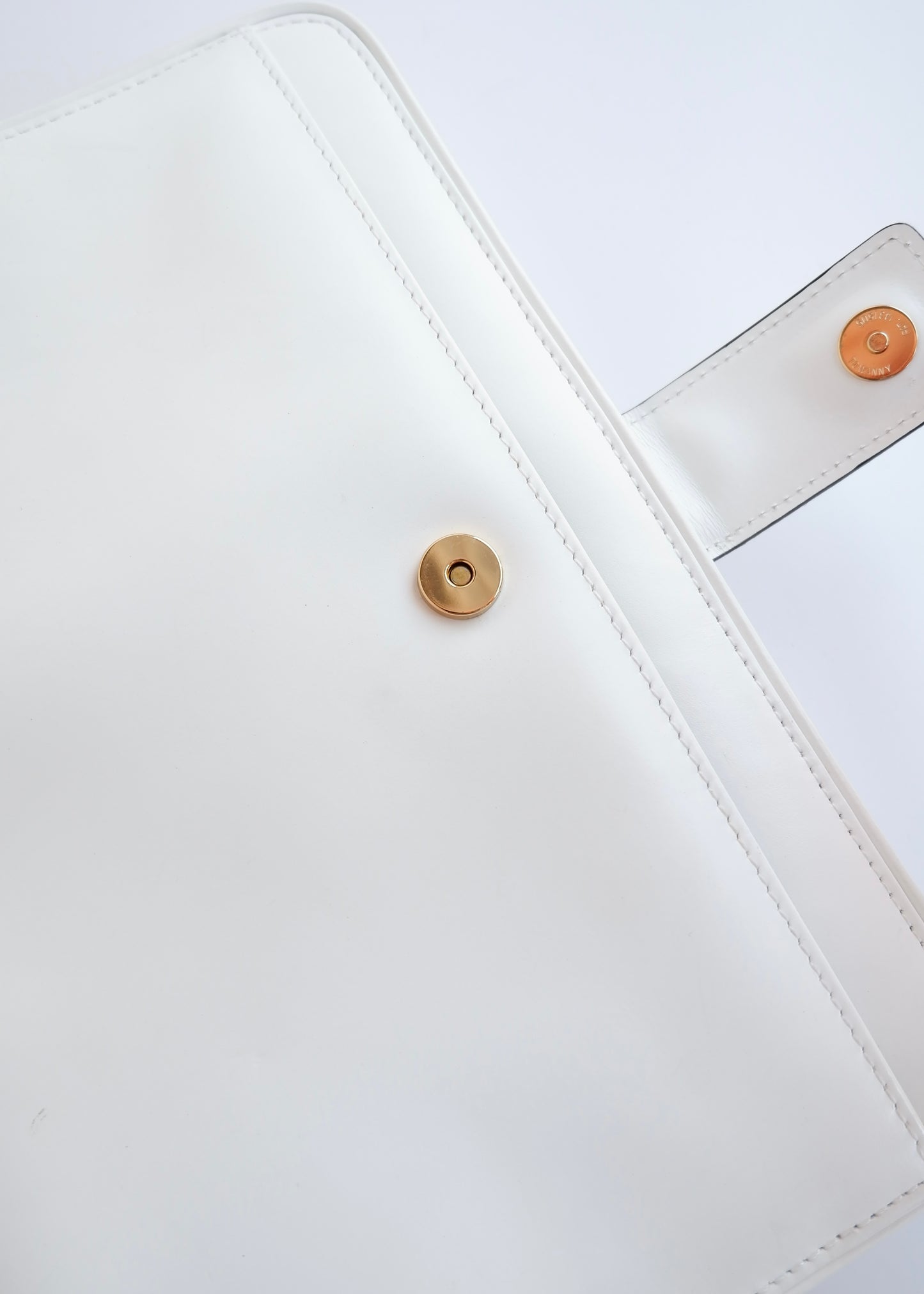 Authentic Preowned Vintage Givenchy White Leather Clutch