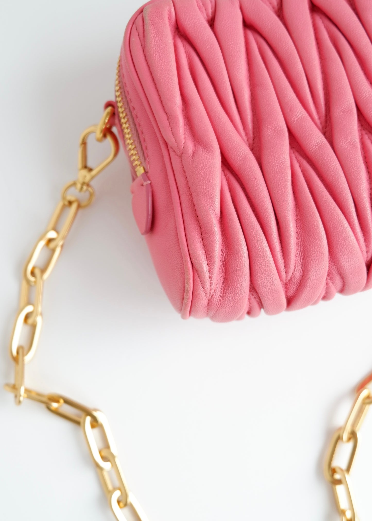 Authentic Preowned Miu Miu Pink Leather Crossbody