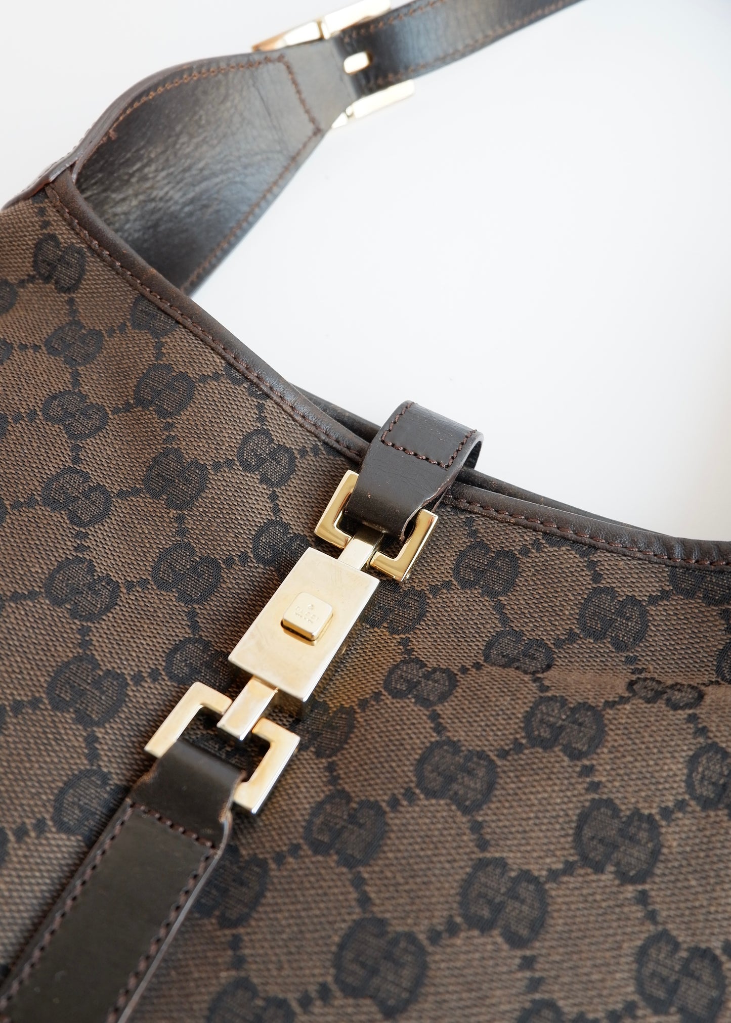 Authentic Preowned Gucci Brown GG Canvas Jackie Bag