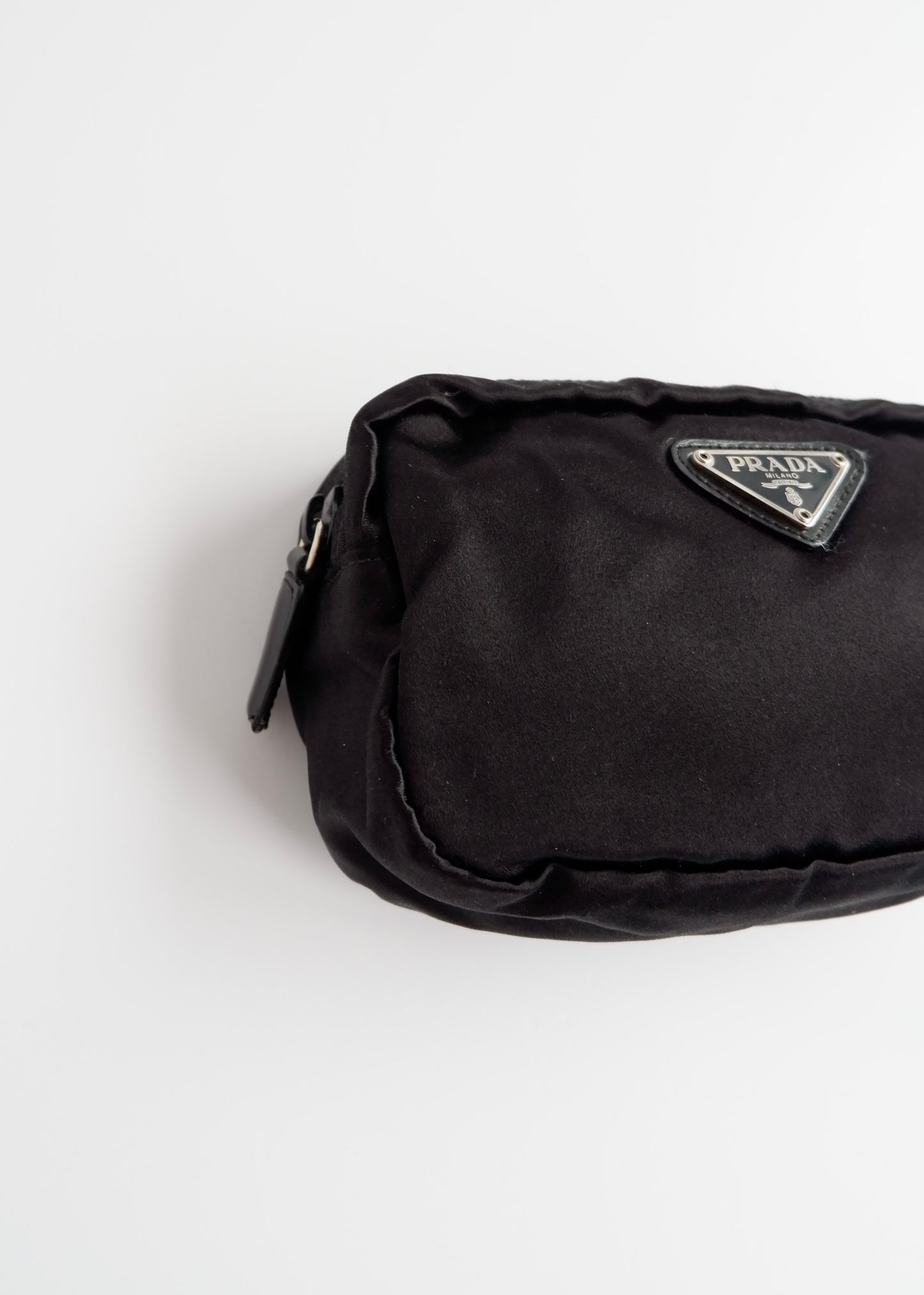Authentic Preowned Prada Black Satin Mini Pouch