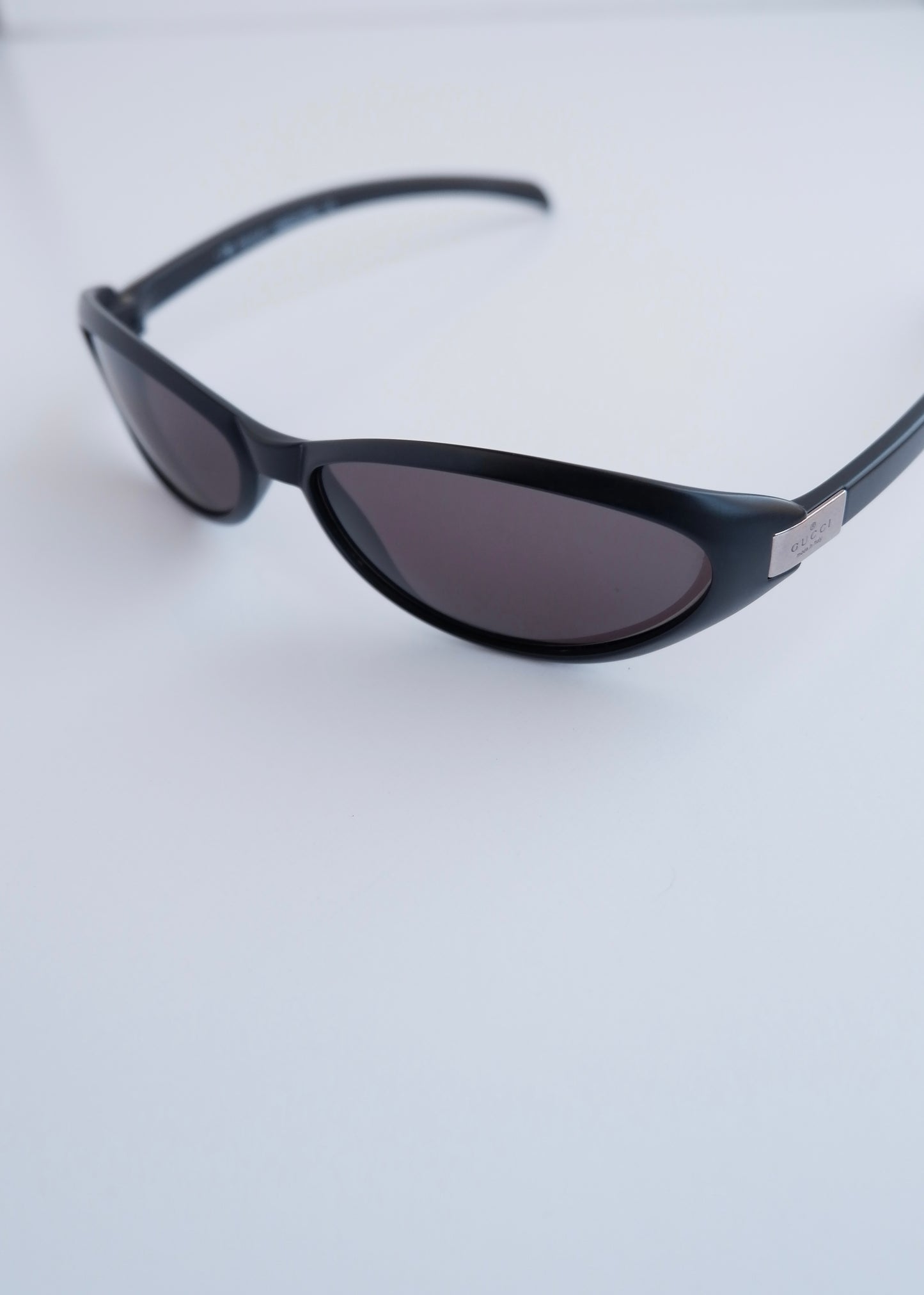 Authentic Preowned Gucci Black Round Frame Sport Sunglasses