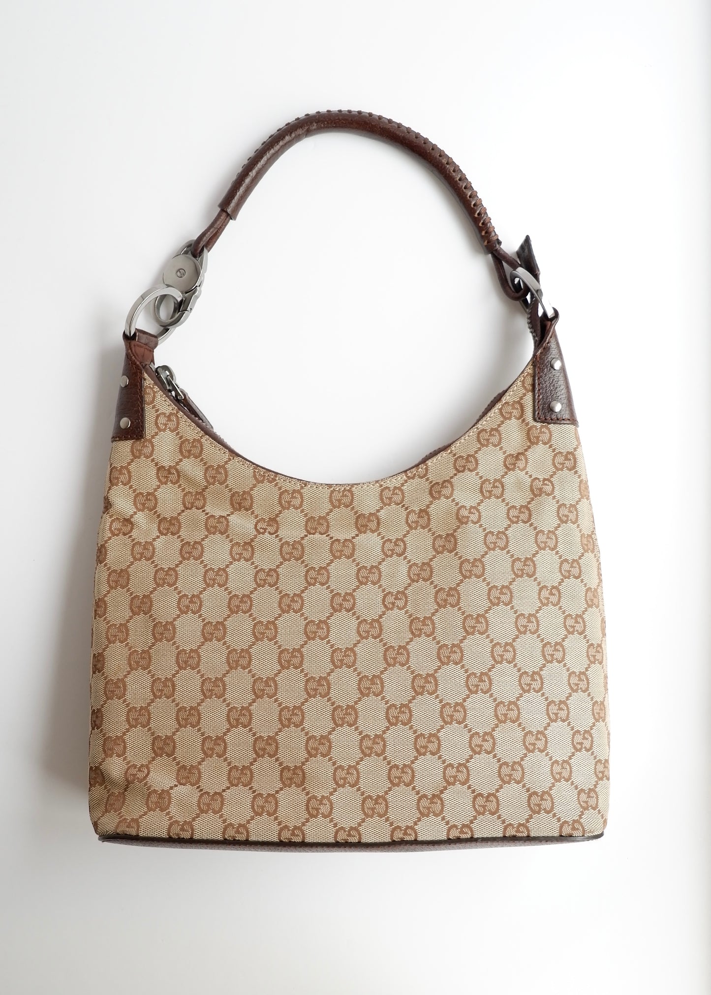 Authentic Preowned Gucci Brown GG Canvas Hobo Shoulder Bag