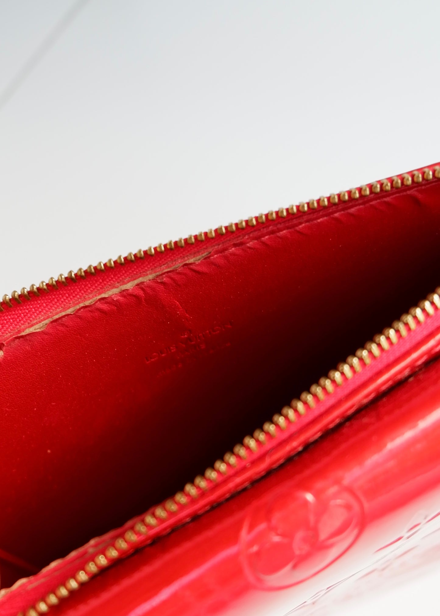 Authentic Preowned Louis Vuitton Monogram Red Vernis Mott Shoulder Bag
