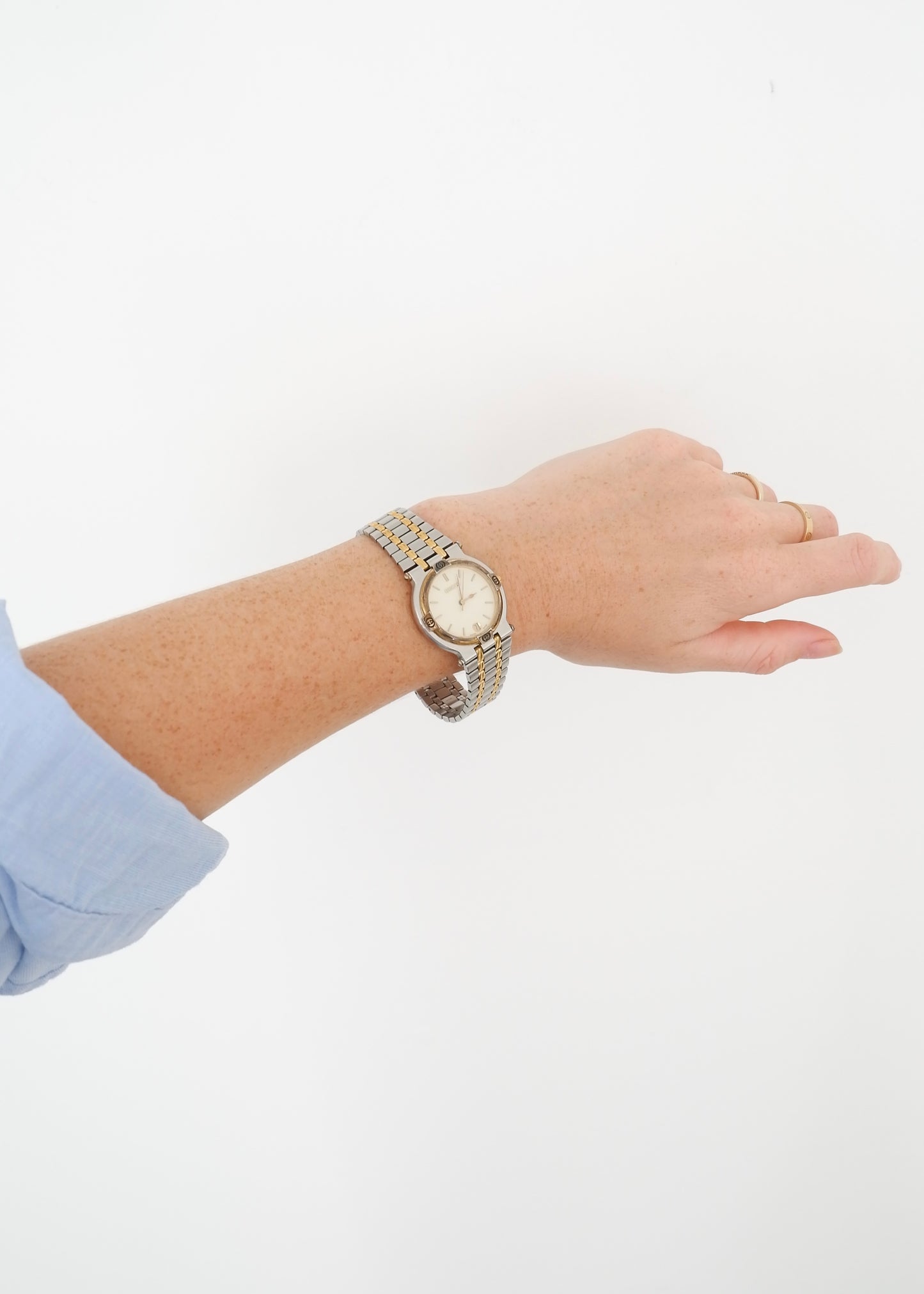 Authentic Preowned Vintage Gucci Two Tone Watch