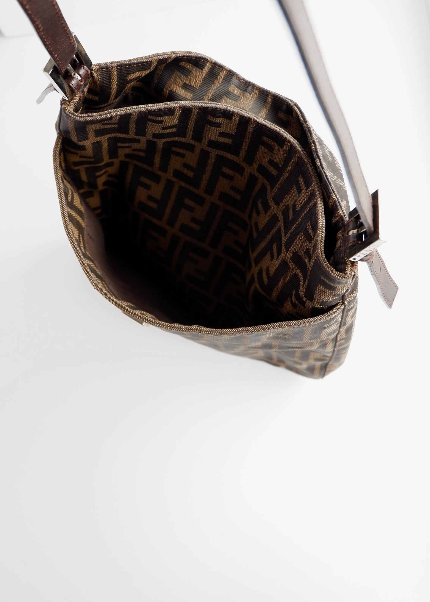 Authentic Preowned Fendi Brown Zucca Shoulder Bag