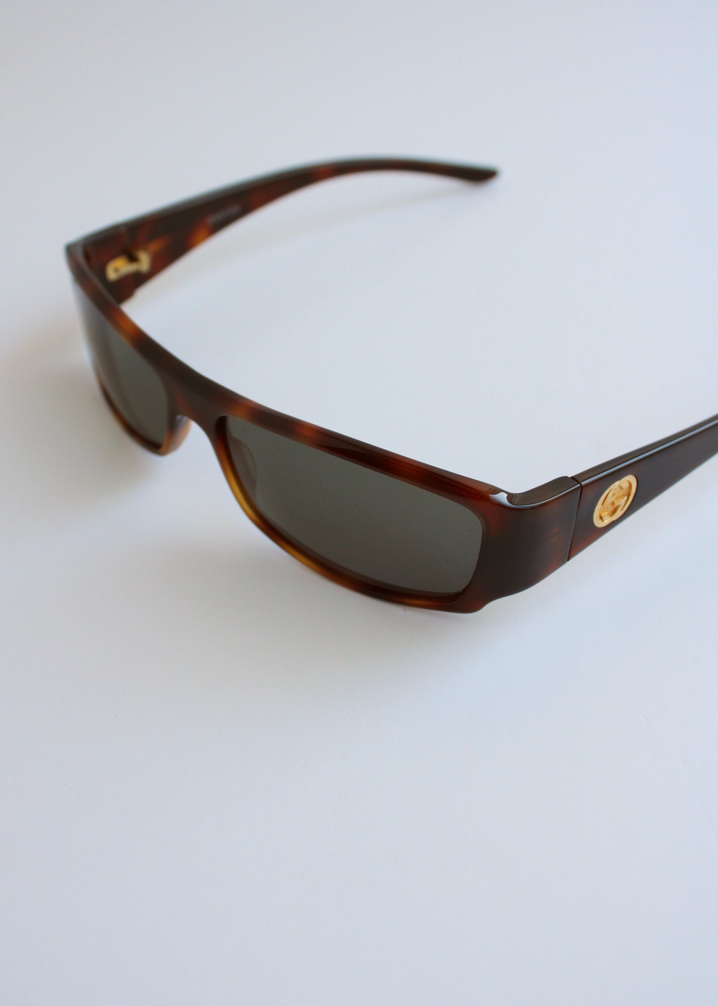 Authentic Preowned Vintage Gucci Brown Square Frame Sunglasses