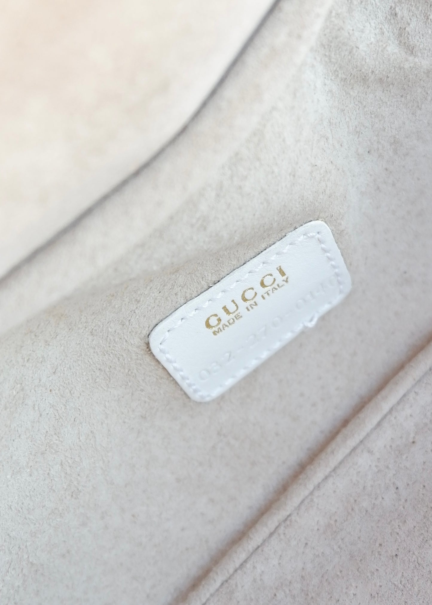 Authentic Preowned Vintage Gucci White Leather Horsebit Vanity Case