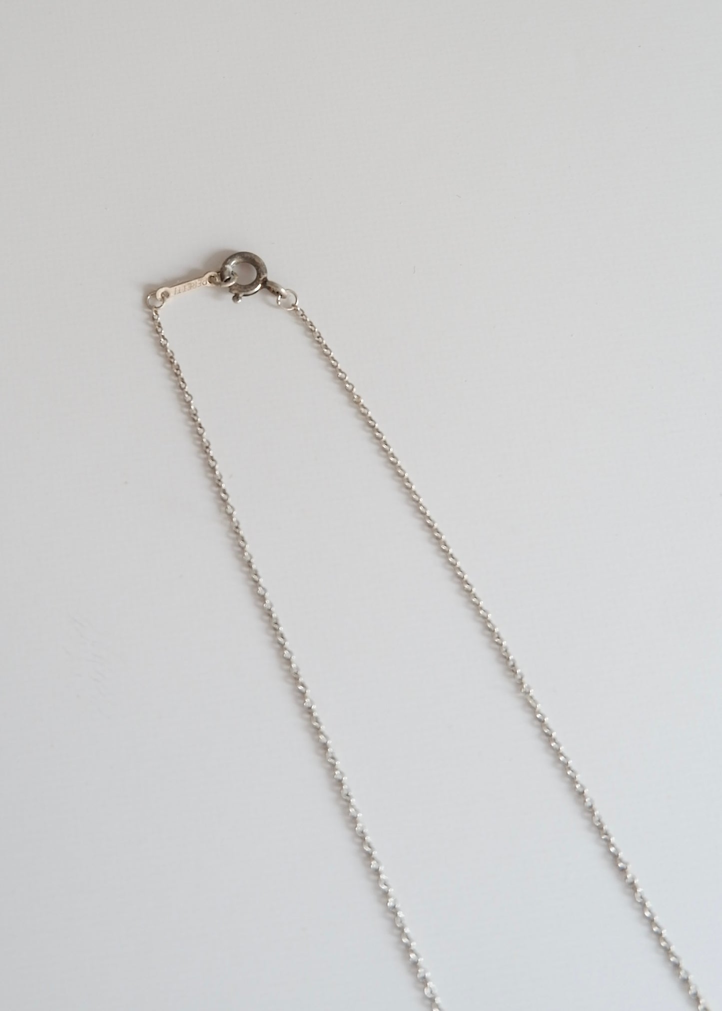 Authentic Preowned Tiffany Silver Bean Necklace