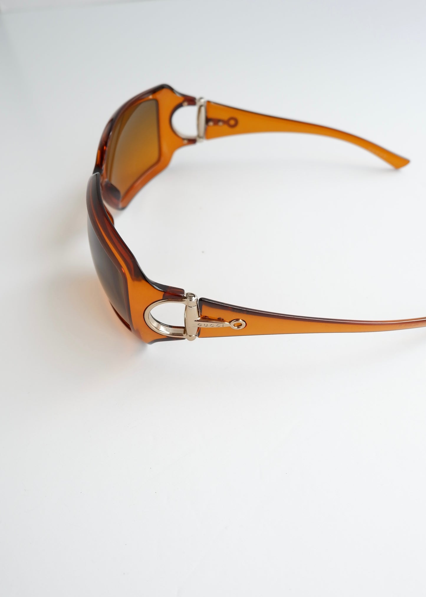 Authentic Preowned Gucci Brown Square Frame Horsebit Sunglasses