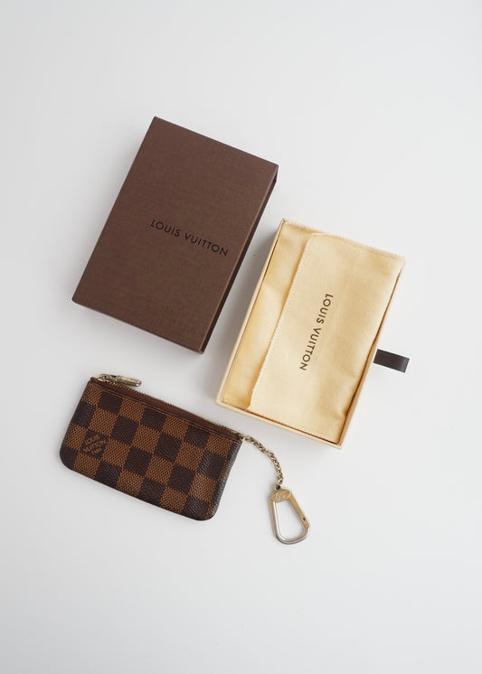 Authentic Preowned Louis Vuitton Damier Ebene Pochette Cle
