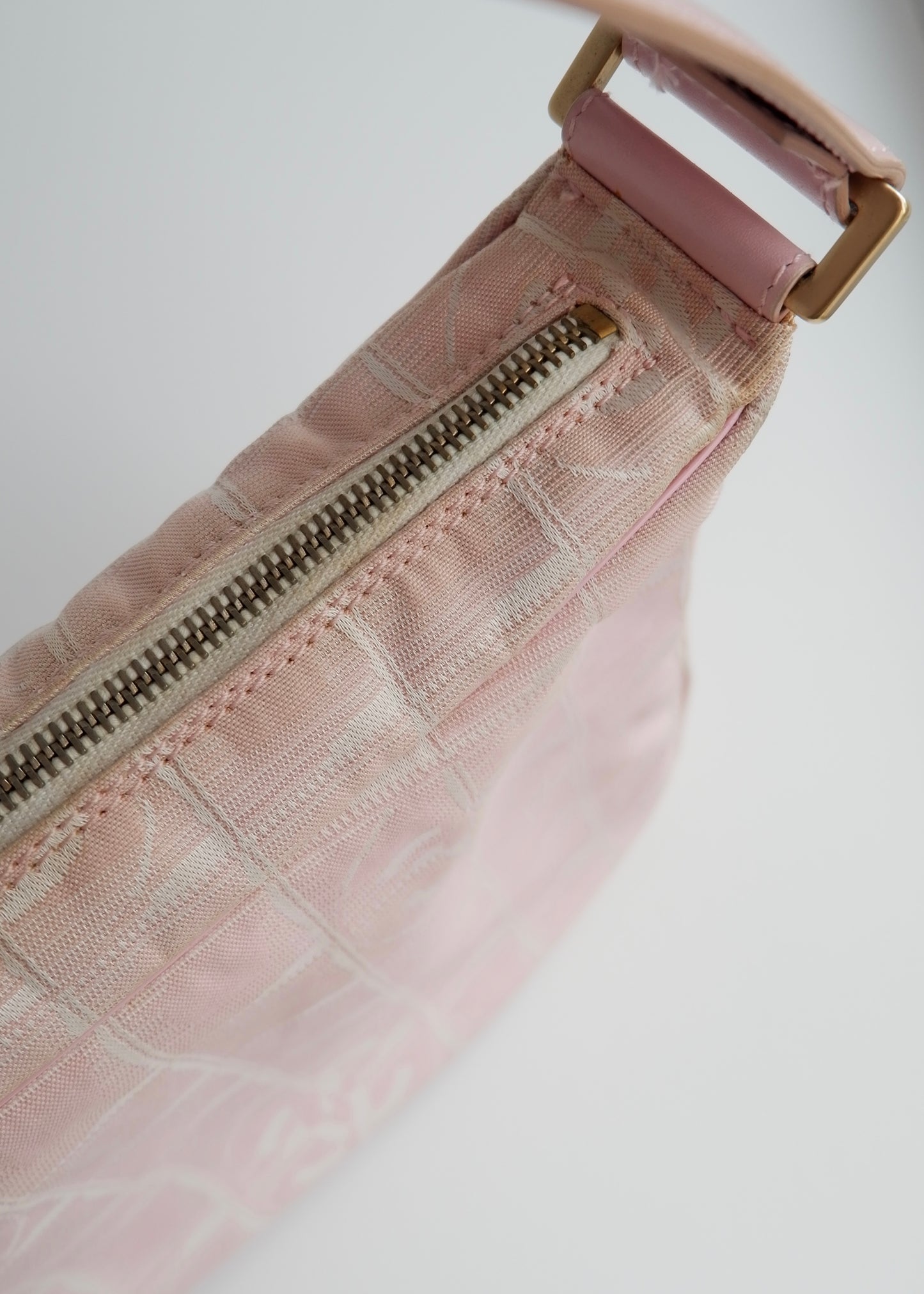 Authentic Preowned Chanel Pink Travel Line Shoulder Bag