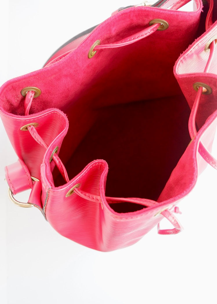 Authentic Preowned Louis Vuitton Red Epi Leather Noe GM Shoulder Bag