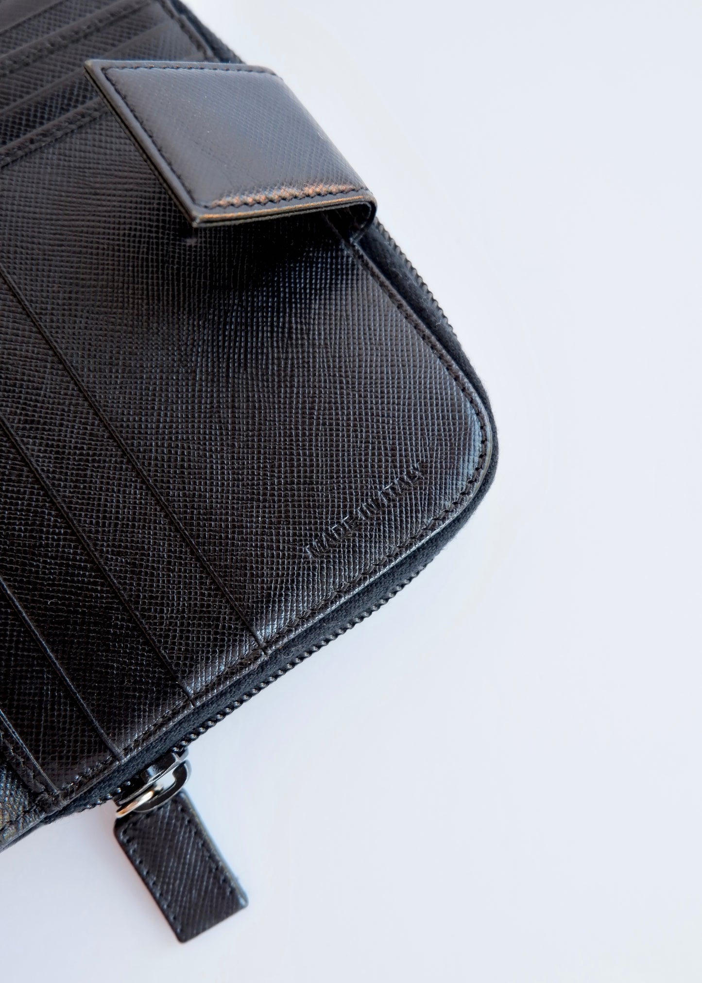 Authentic Preowned Prada Black Saffiano Leather Bi-Fold Wallet