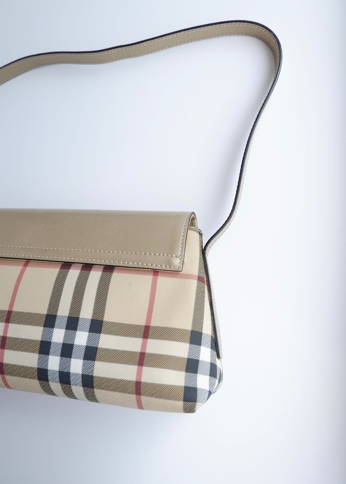 Authentic Preowned Vintage Burberry Nova Check Shoulder Bag