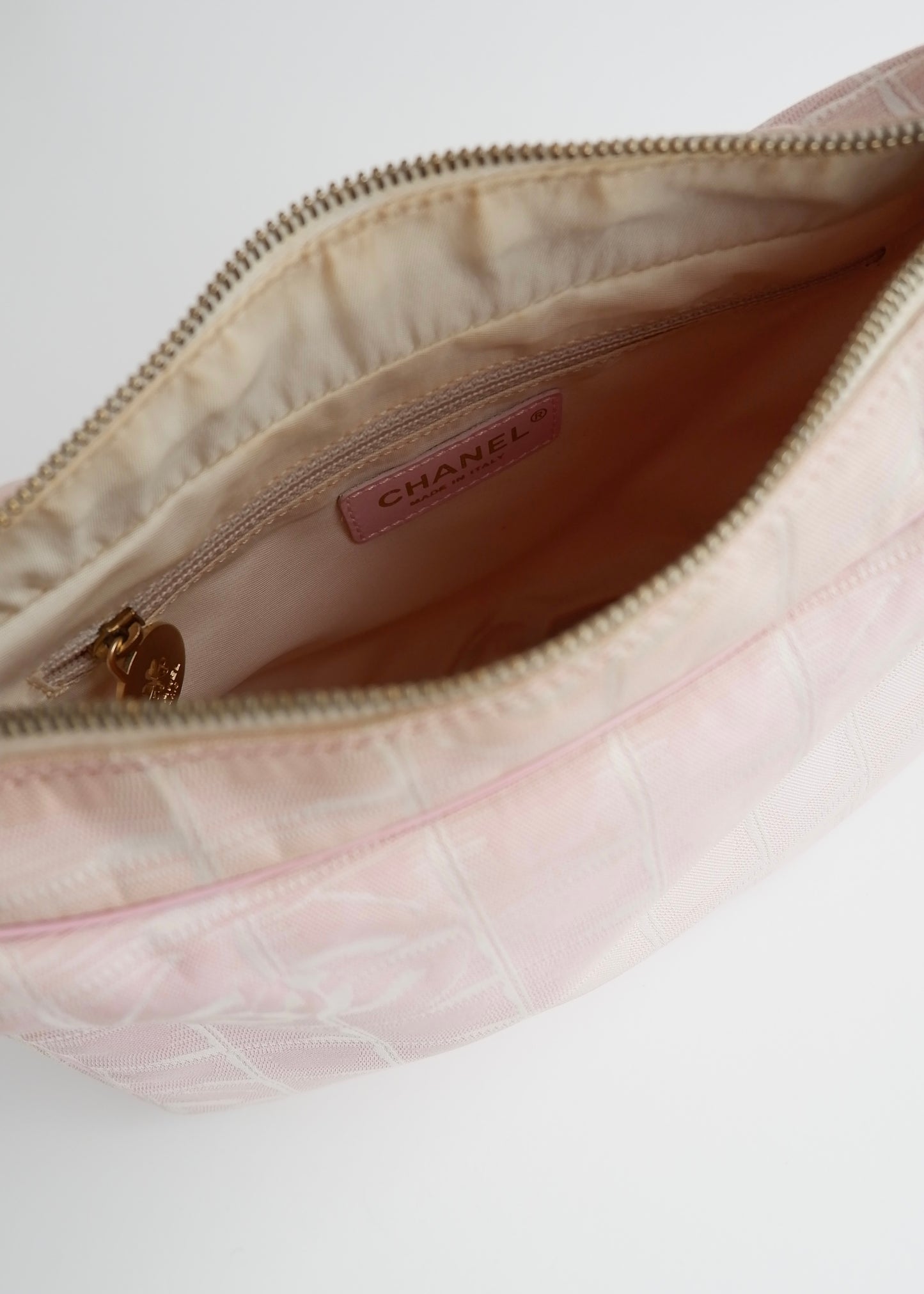 Authentic Preowned Chanel Pink Travel Line Shoulder Bag