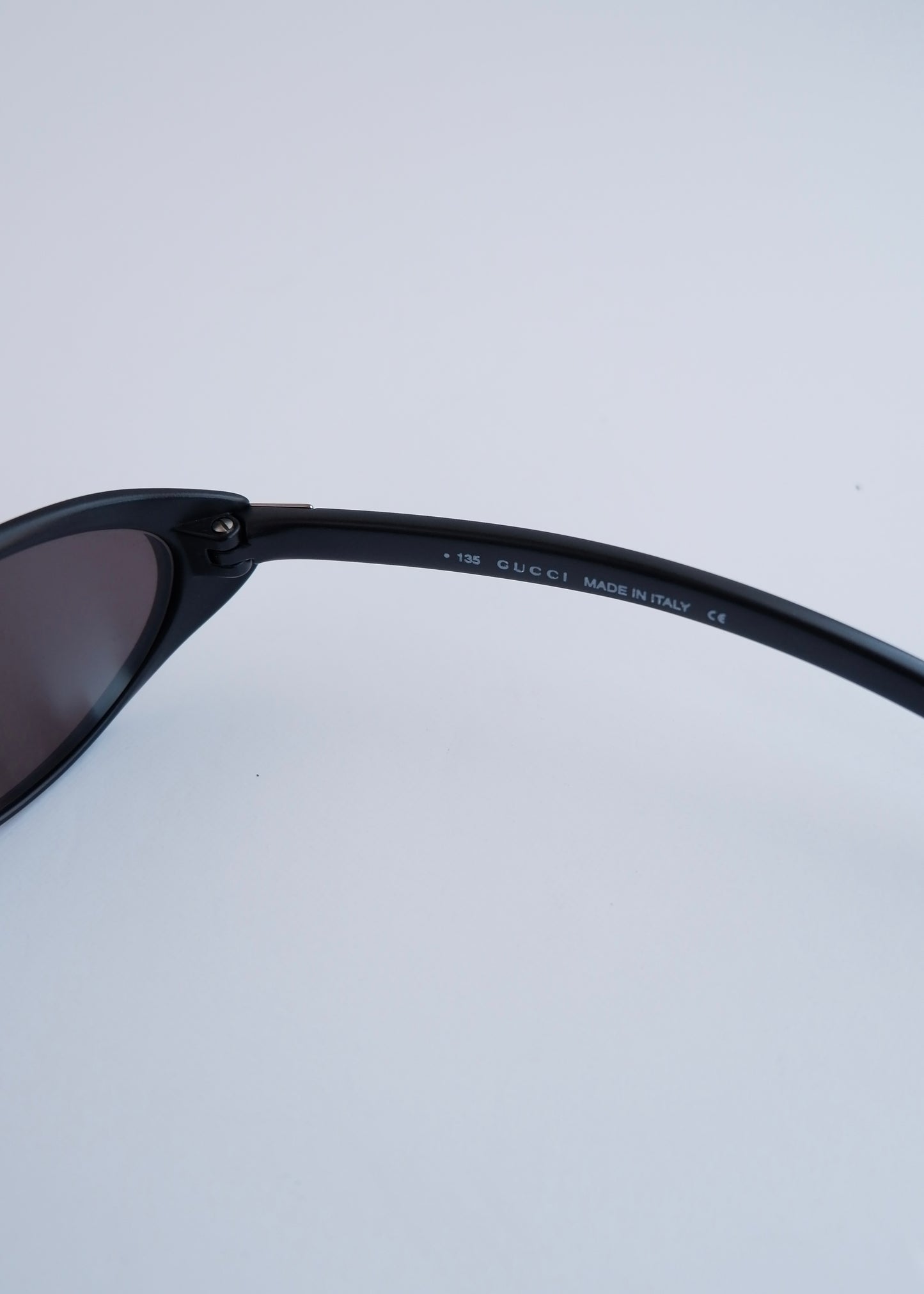 Authentic Preowned Gucci Black Round Frame Sport Sunglasses