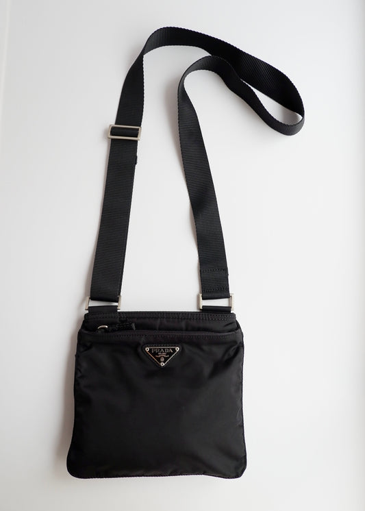 Authentic Preowned Prada Black Nylon Crossbody